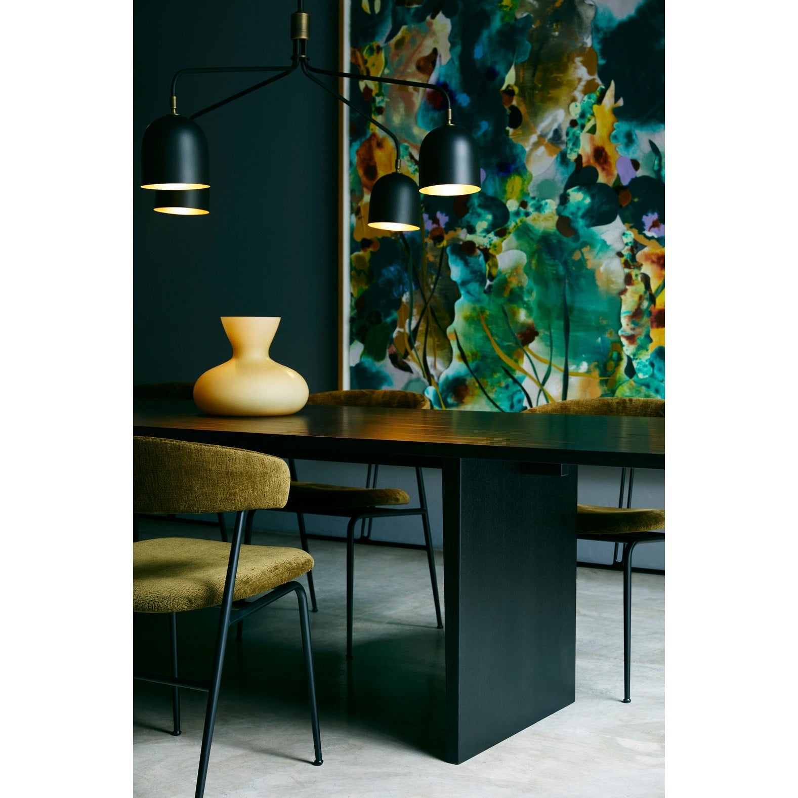 Lustra Chandelier Black Brass Industrial - Letslighting