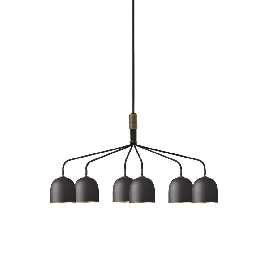 Lustra Chandelier Black Brass Industrial - Letslighting