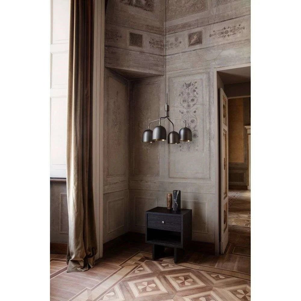 Lustra Chandelier Black Brass Industrial - Letslighting