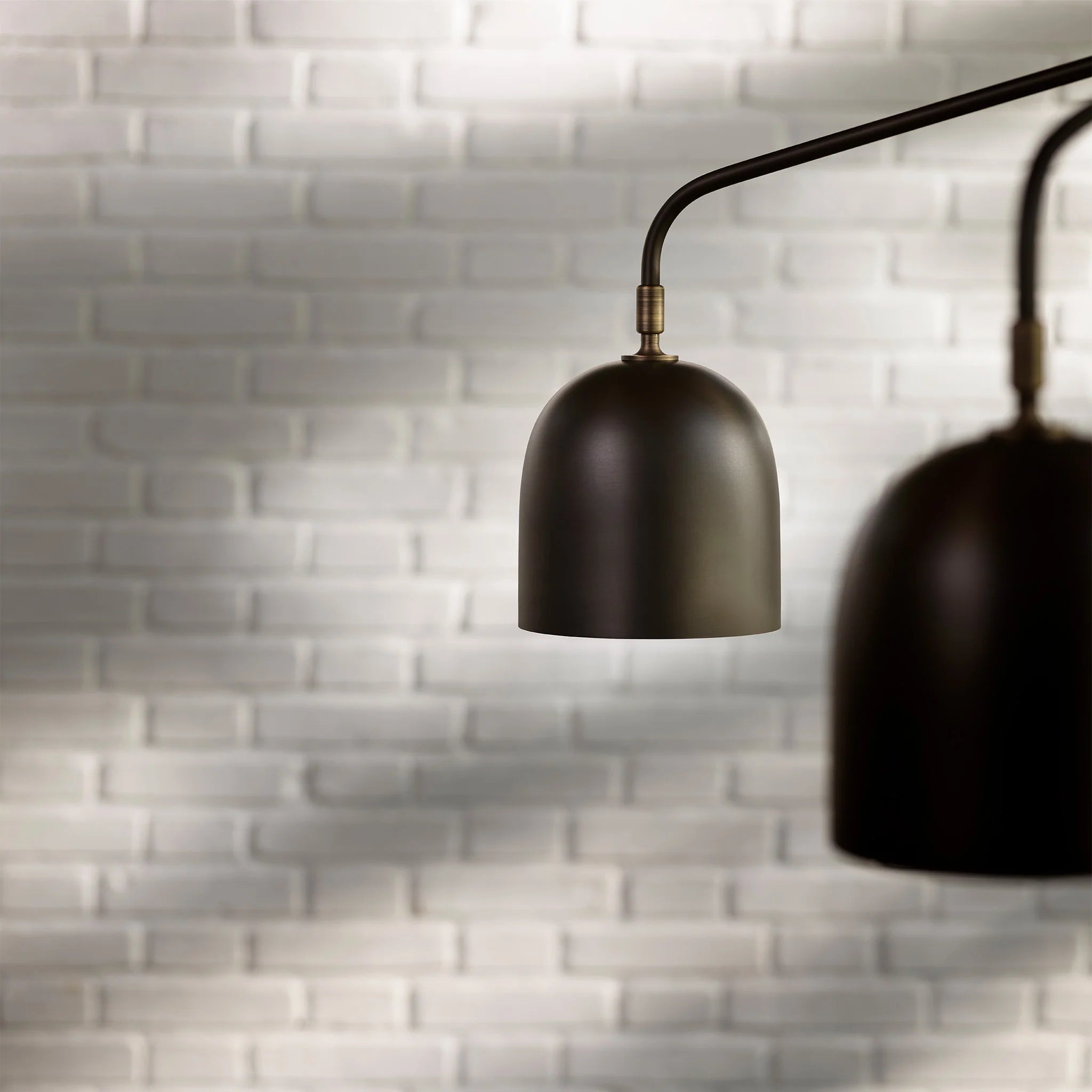 Lustra Chandelier Black Brass Industrial - Letslighting