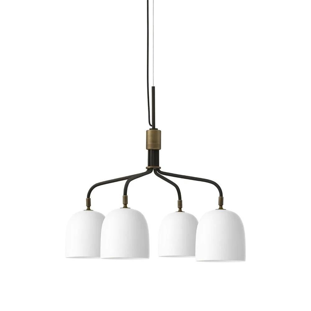 Lustra Chandelier Black Brass Industrial - Letslighting