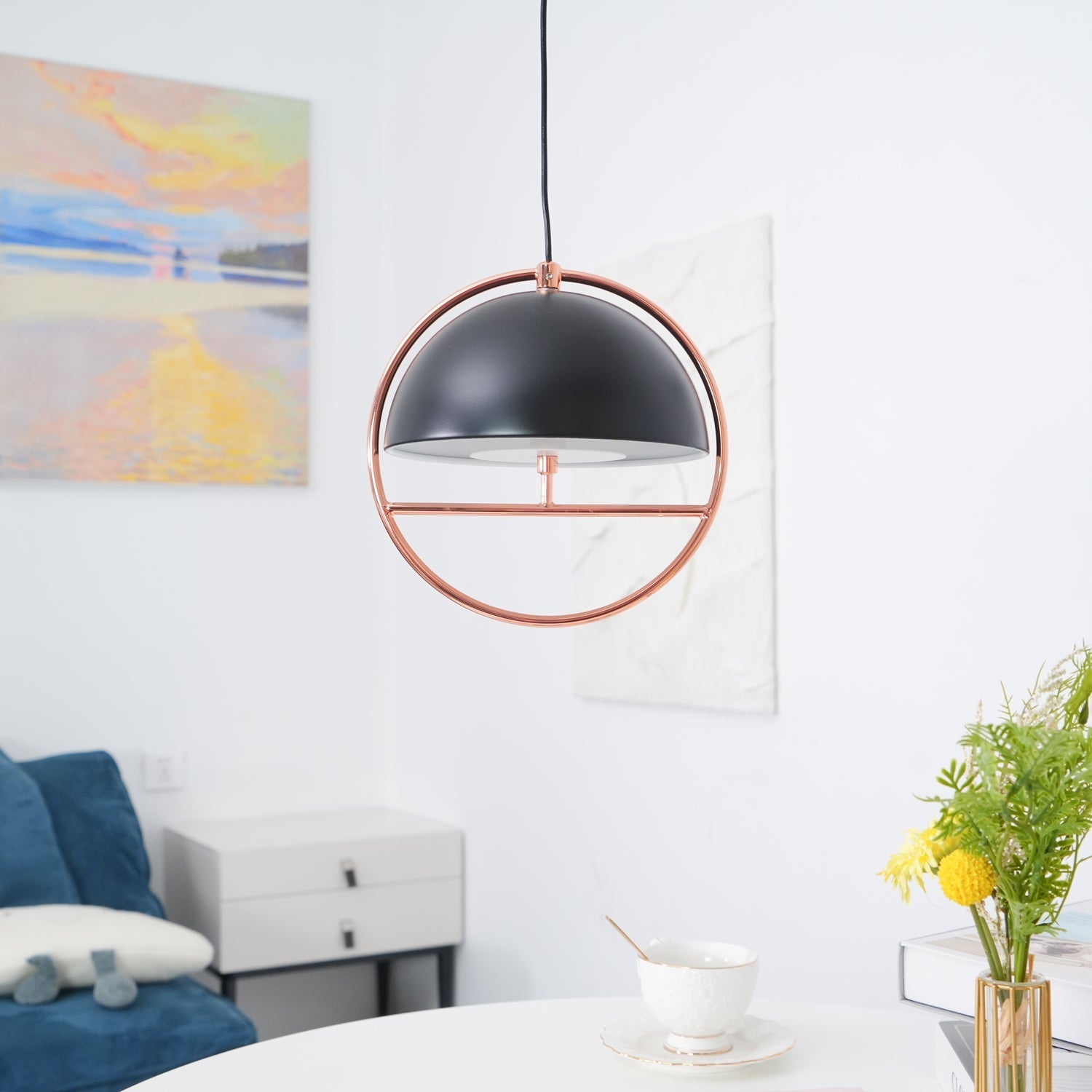Zephira Steel Classic Pendant Lamp - Letslighting