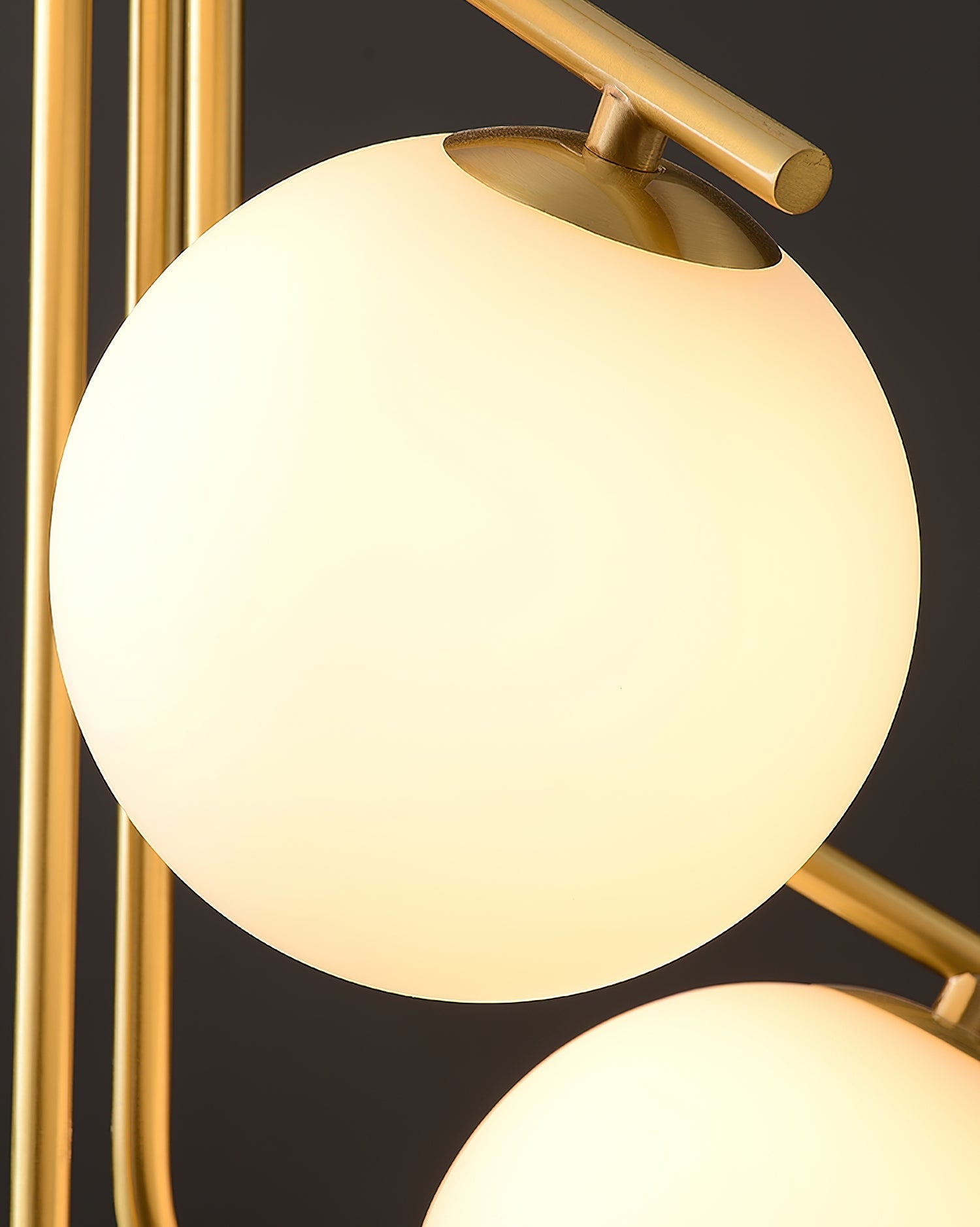 Lustra Chandelier Gold Branch Globe LED - Letslighting