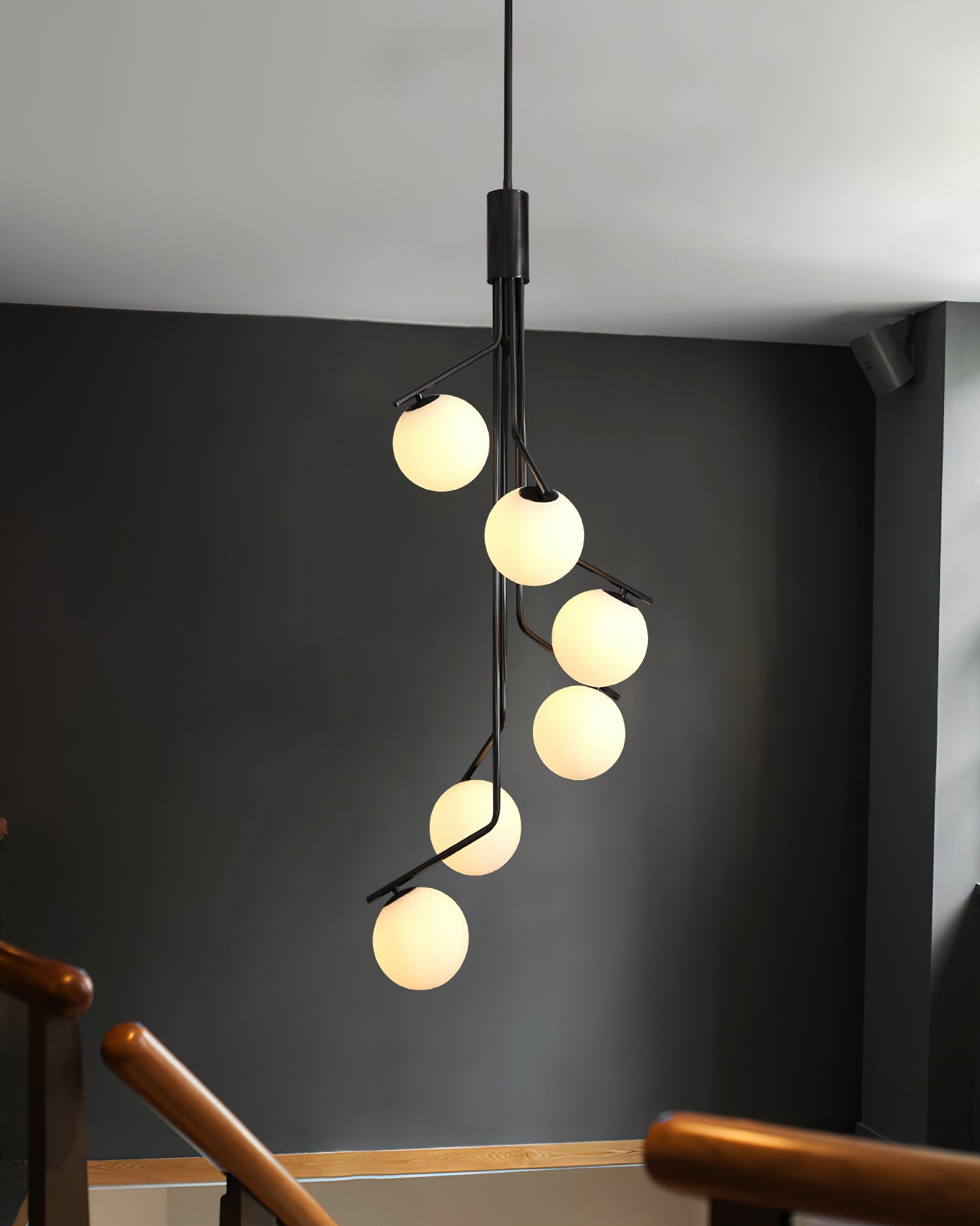 Lustra Chandelier Gold Branch Globe LED - Letslighting