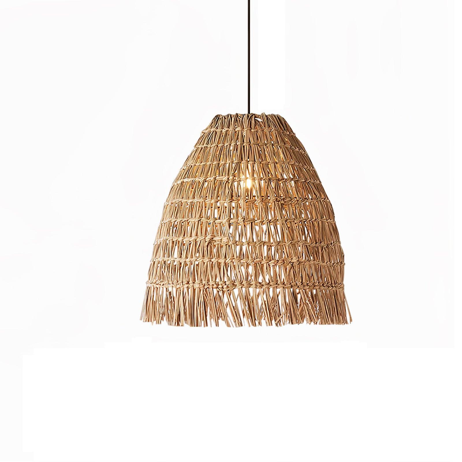 Wickora Vintage Wicker Pendant Lamp - Letslighting