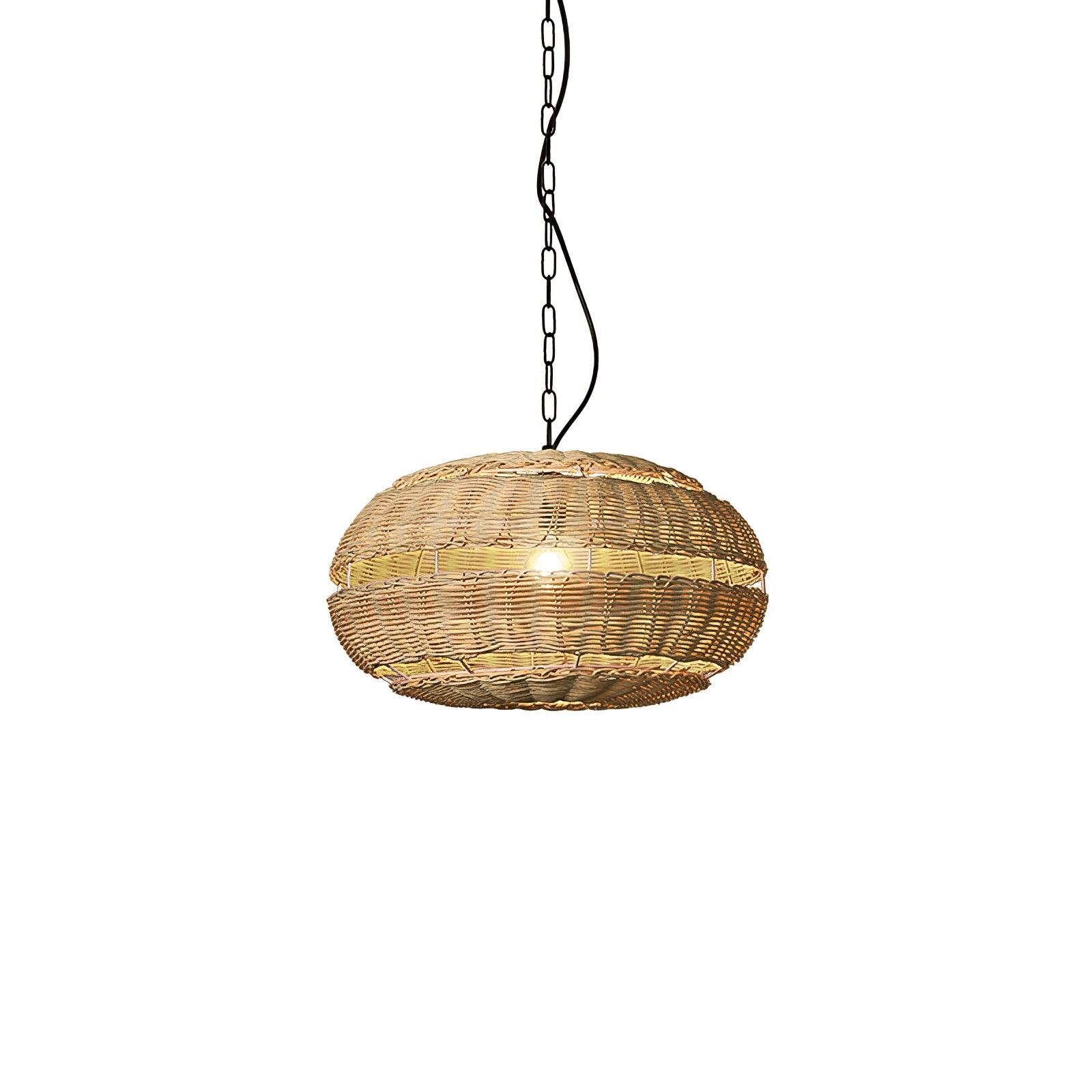 Wickora Vintage Wicker Pendant Lamp - Letslighting