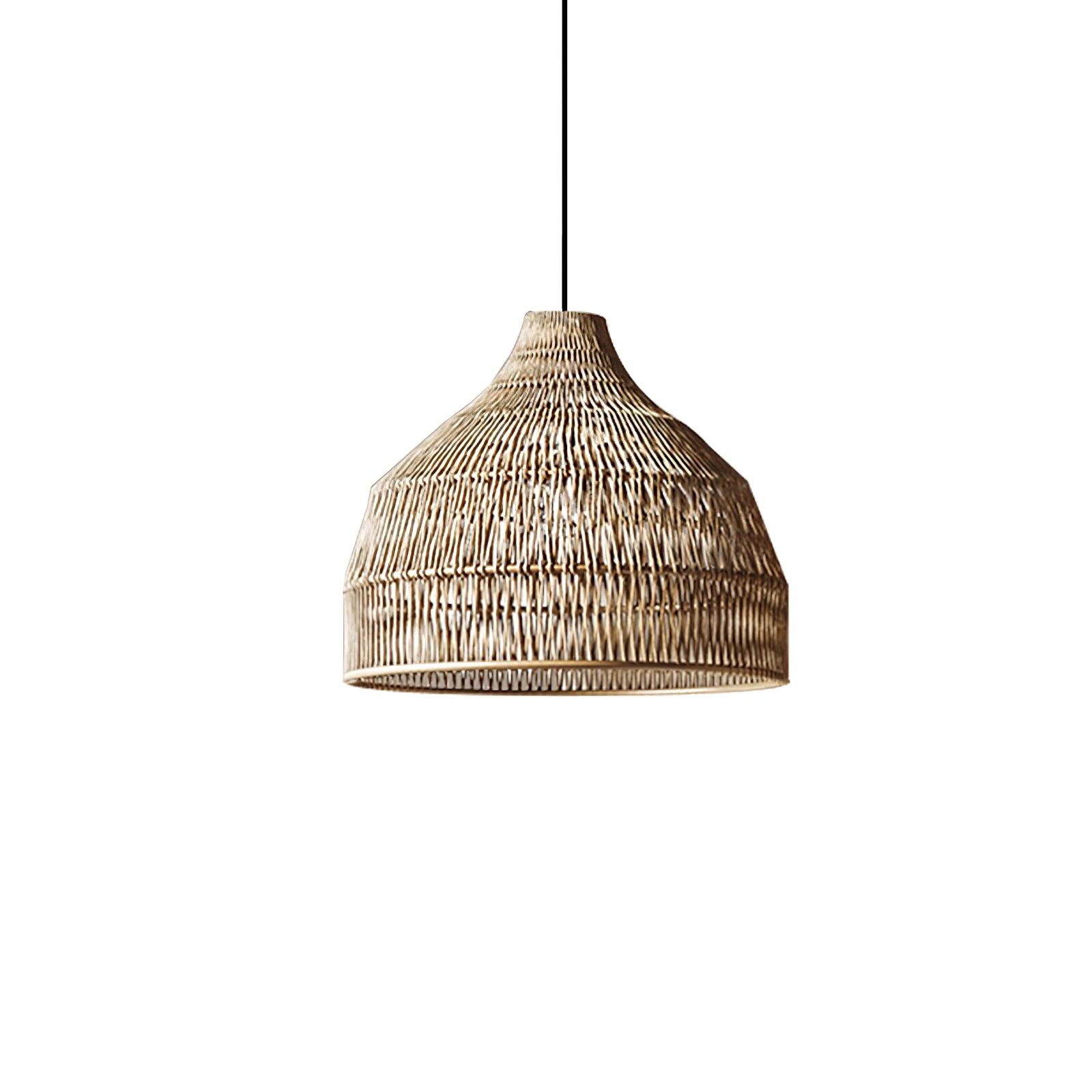 Wickora Vintage Wicker Pendant Lamp - Letslighting