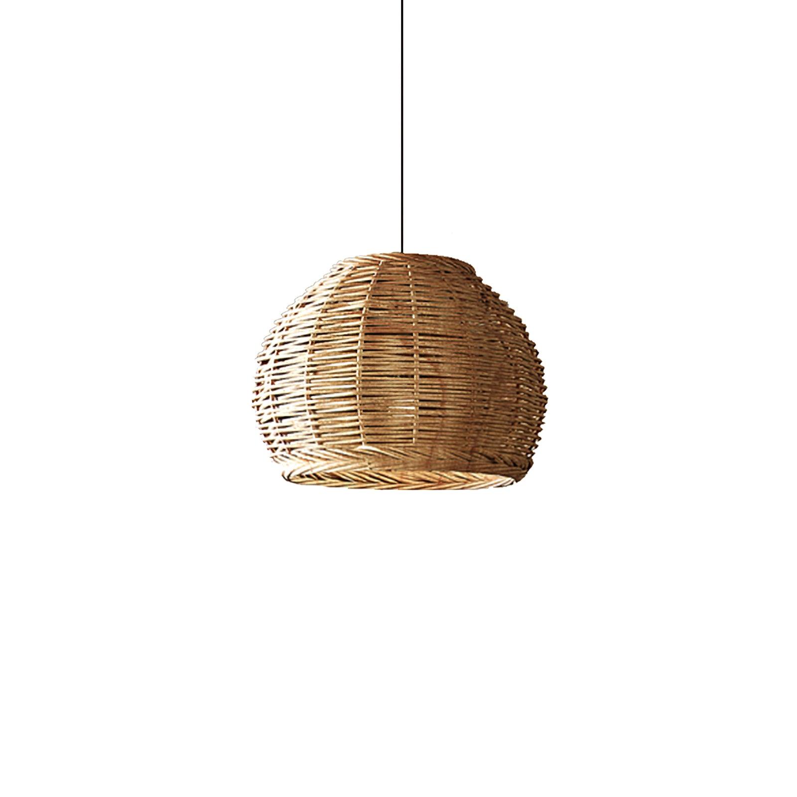 Wickora Vintage Wicker Pendant Lamp - Letslighting