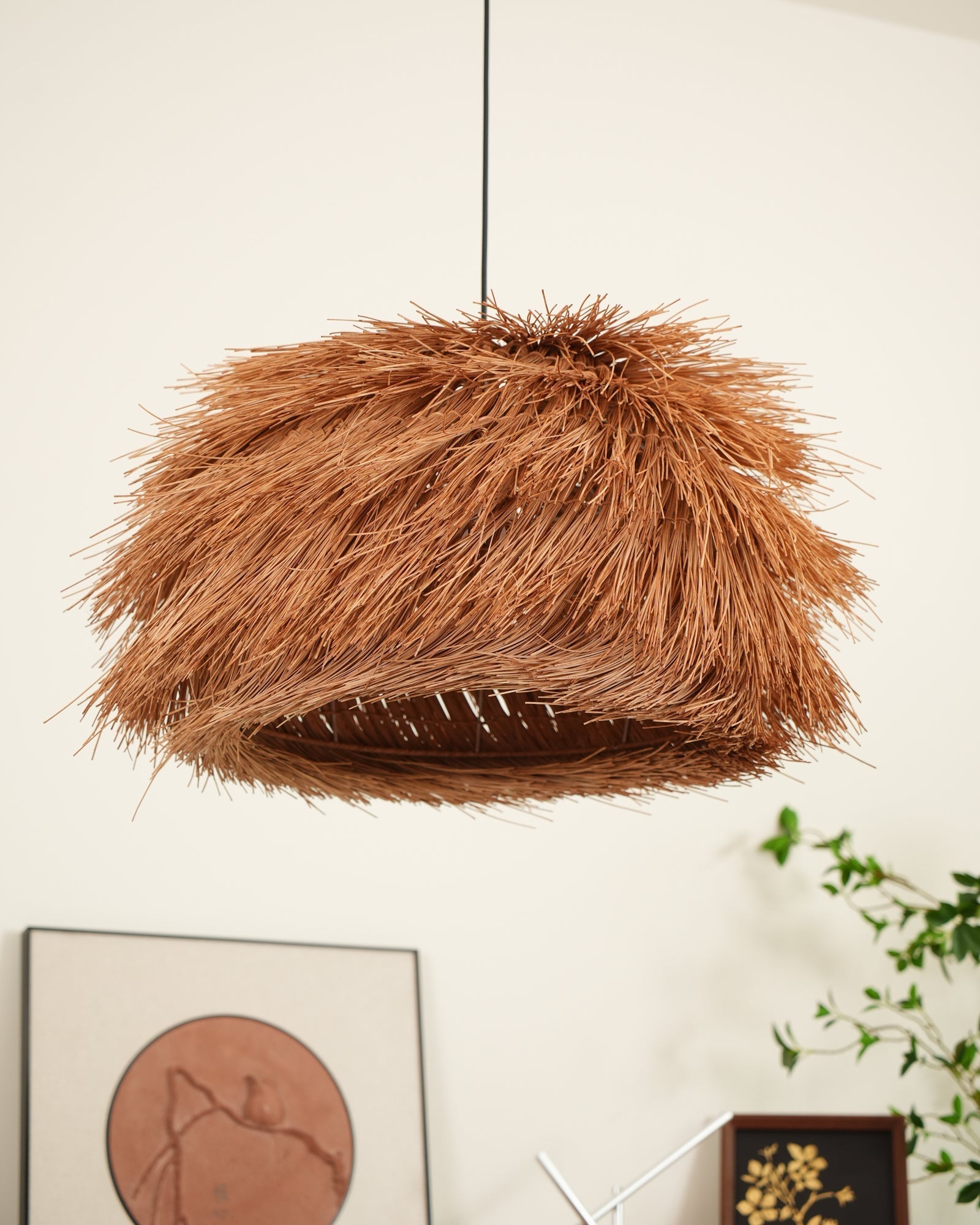 Wickora Vintage Wicker Pendant Lamp - Letslighting