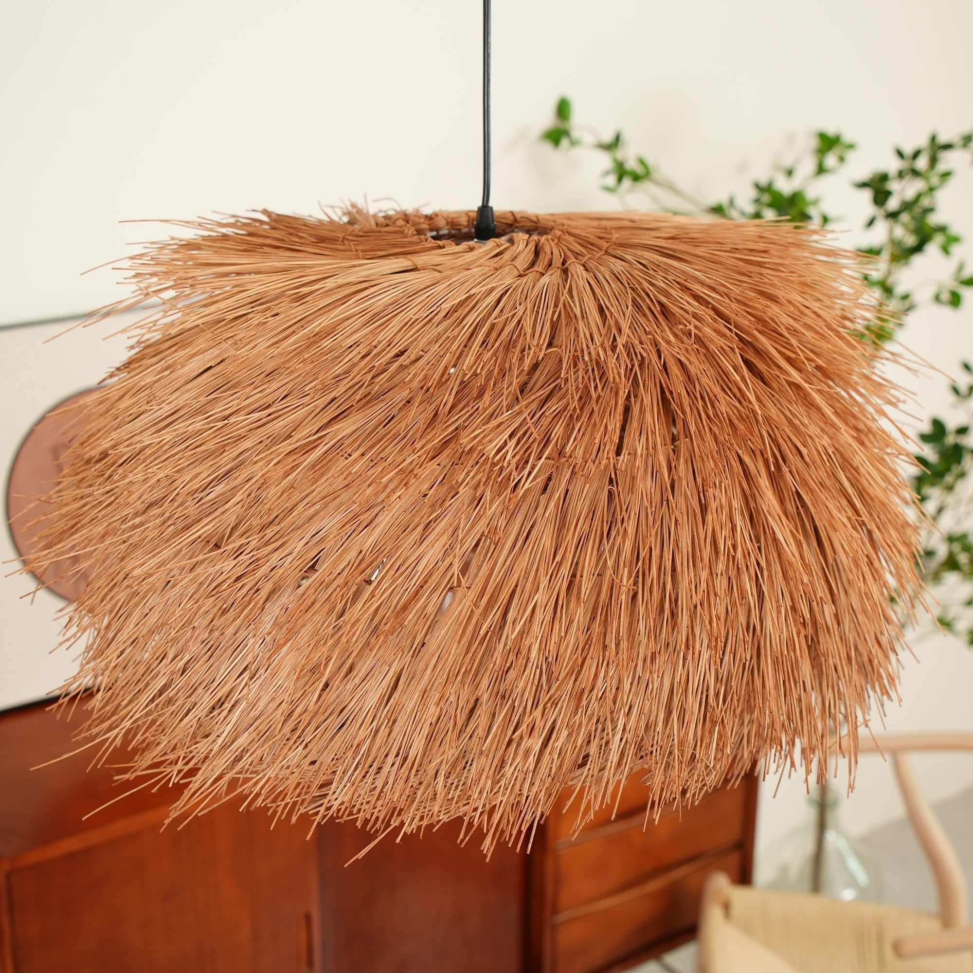 Wickora Vintage Wicker Pendant Lamp - Letslighting