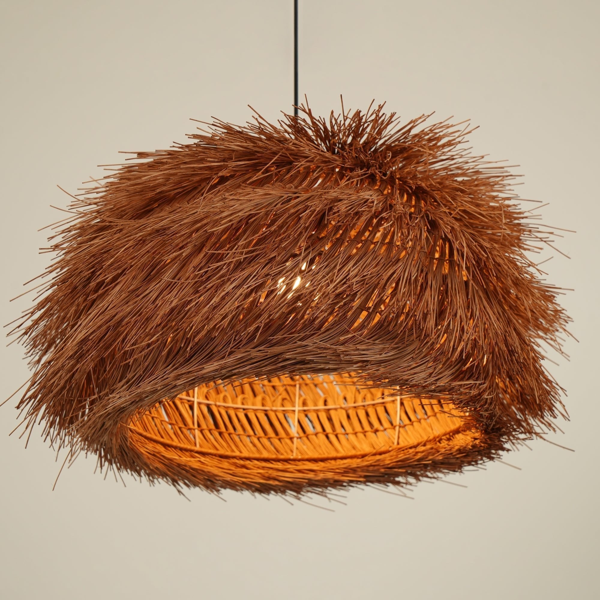 Wickora Vintage Wicker Pendant Lamp - Letslighting