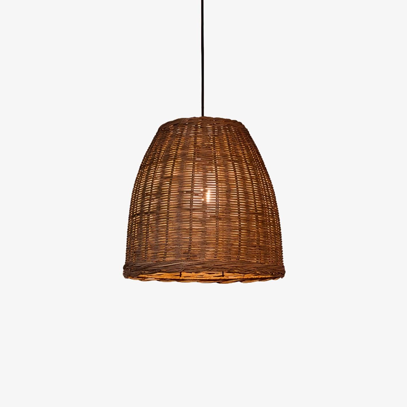 Wickora Vintage Wicker Pendant Lamp - Letslighting