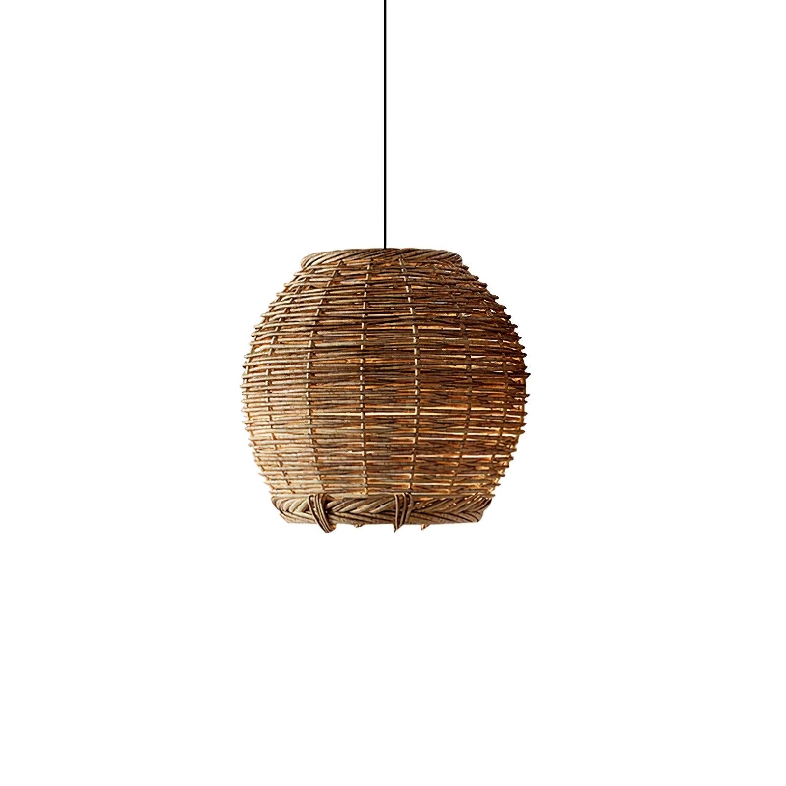 Wickora Vintage Wicker Pendant Lamp - Letslighting