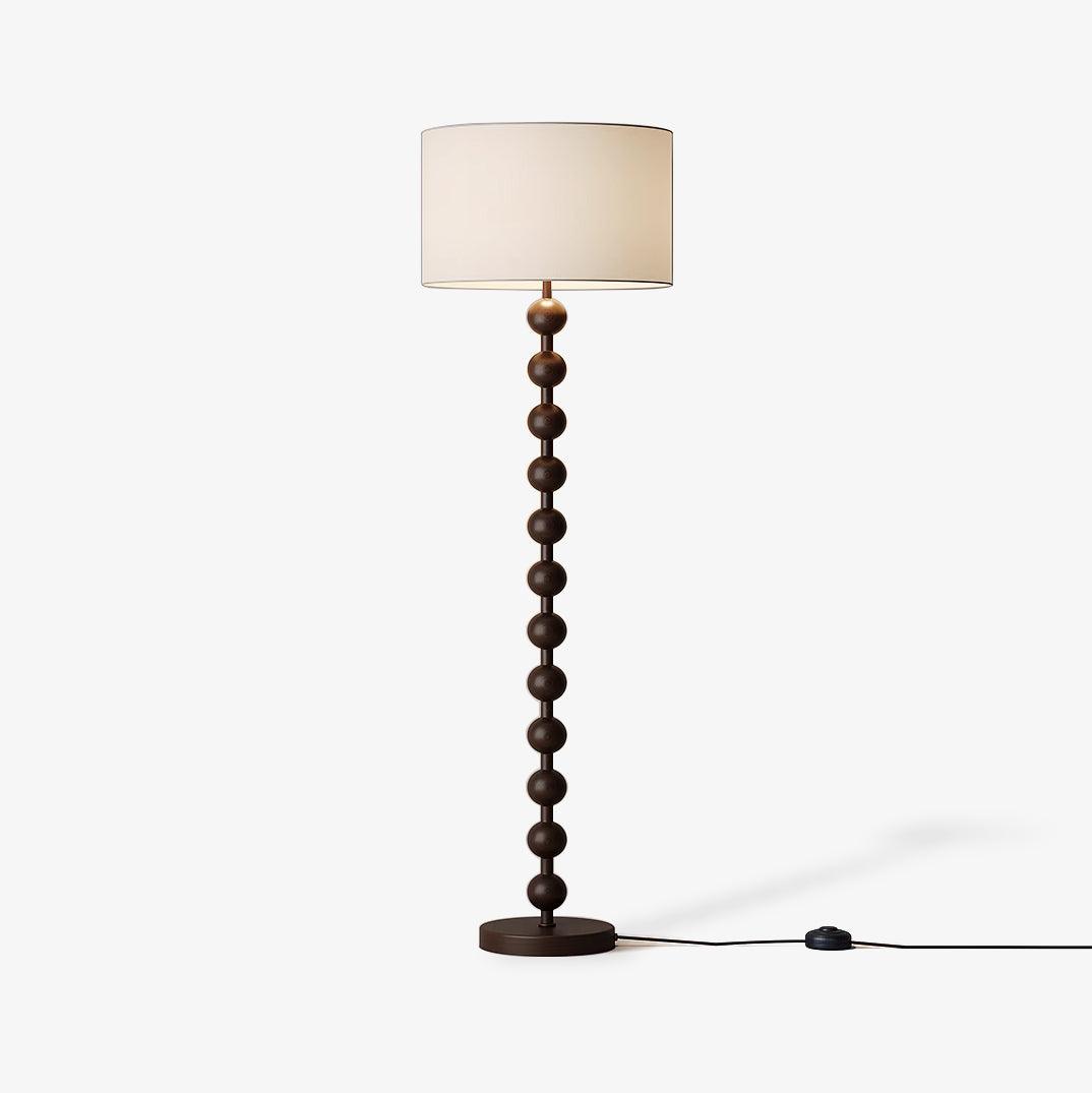 Pira Wood Fabric Floor Lamp - Letslighting