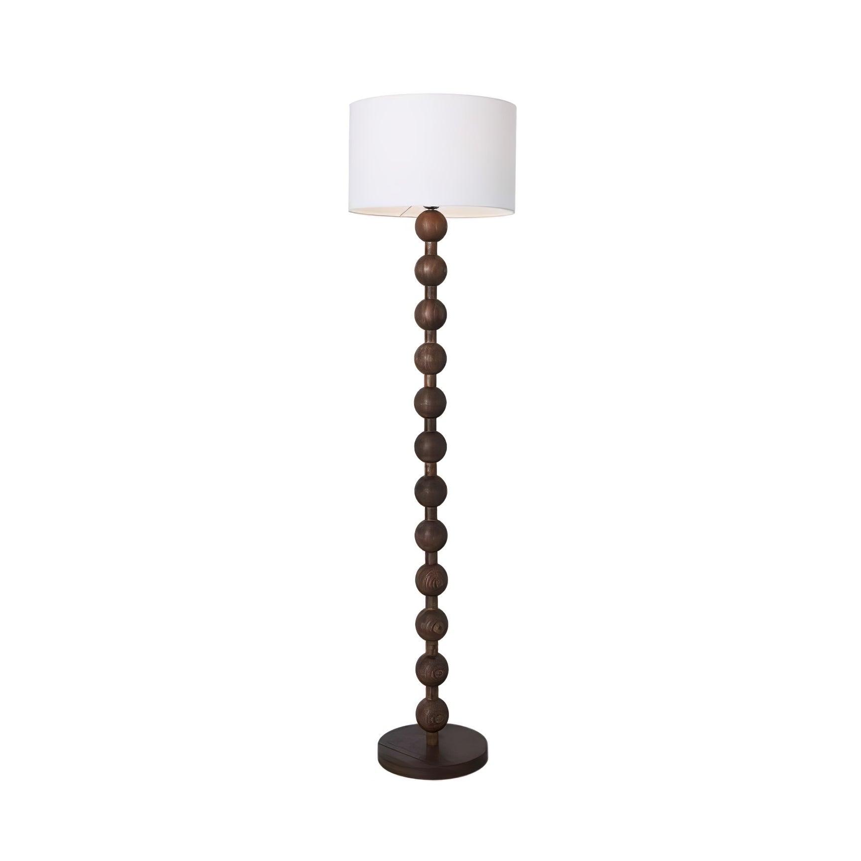 Pira Wood Fabric Floor Lamp - Letslighting