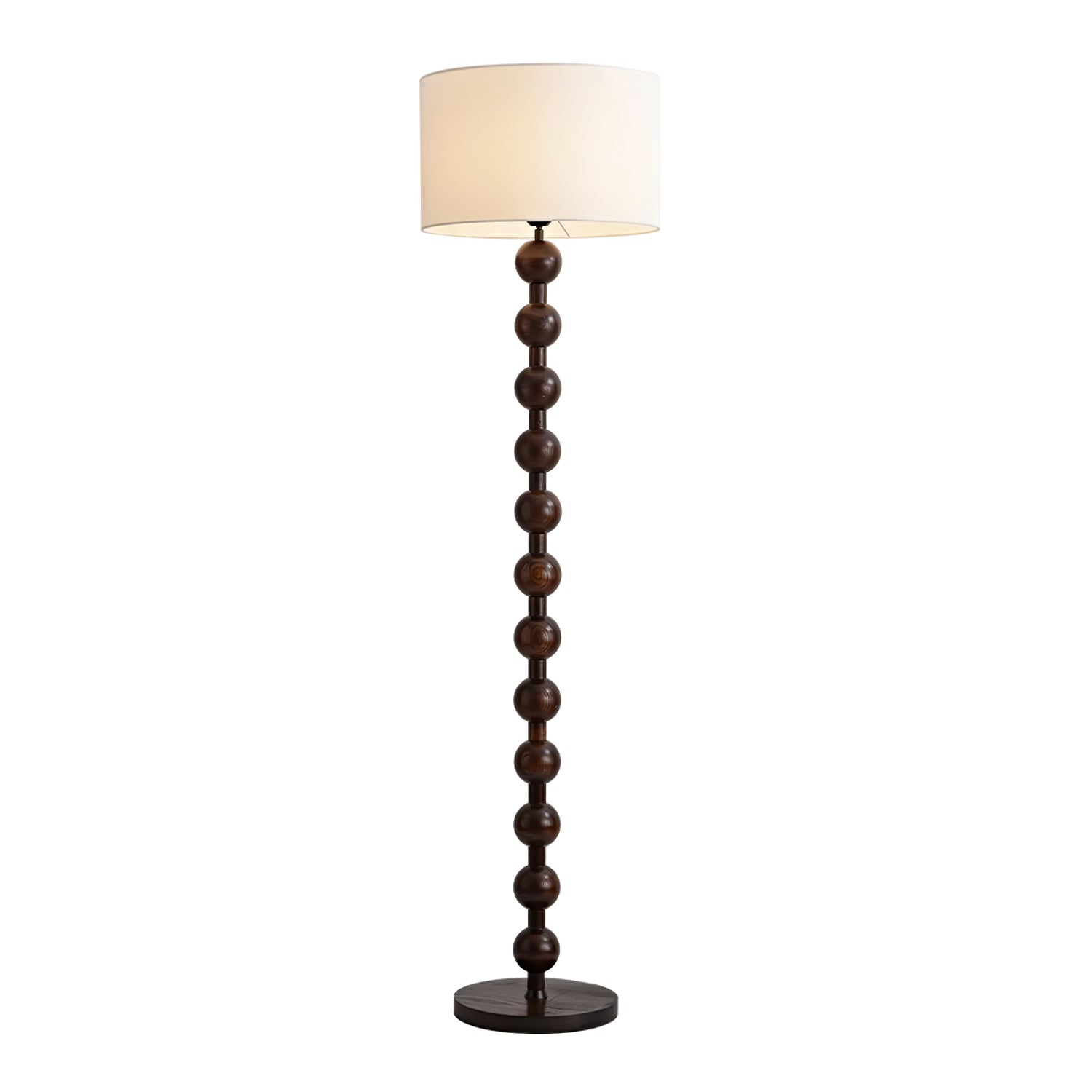 Pira Wood Fabric Floor Lamp - Letslighting
