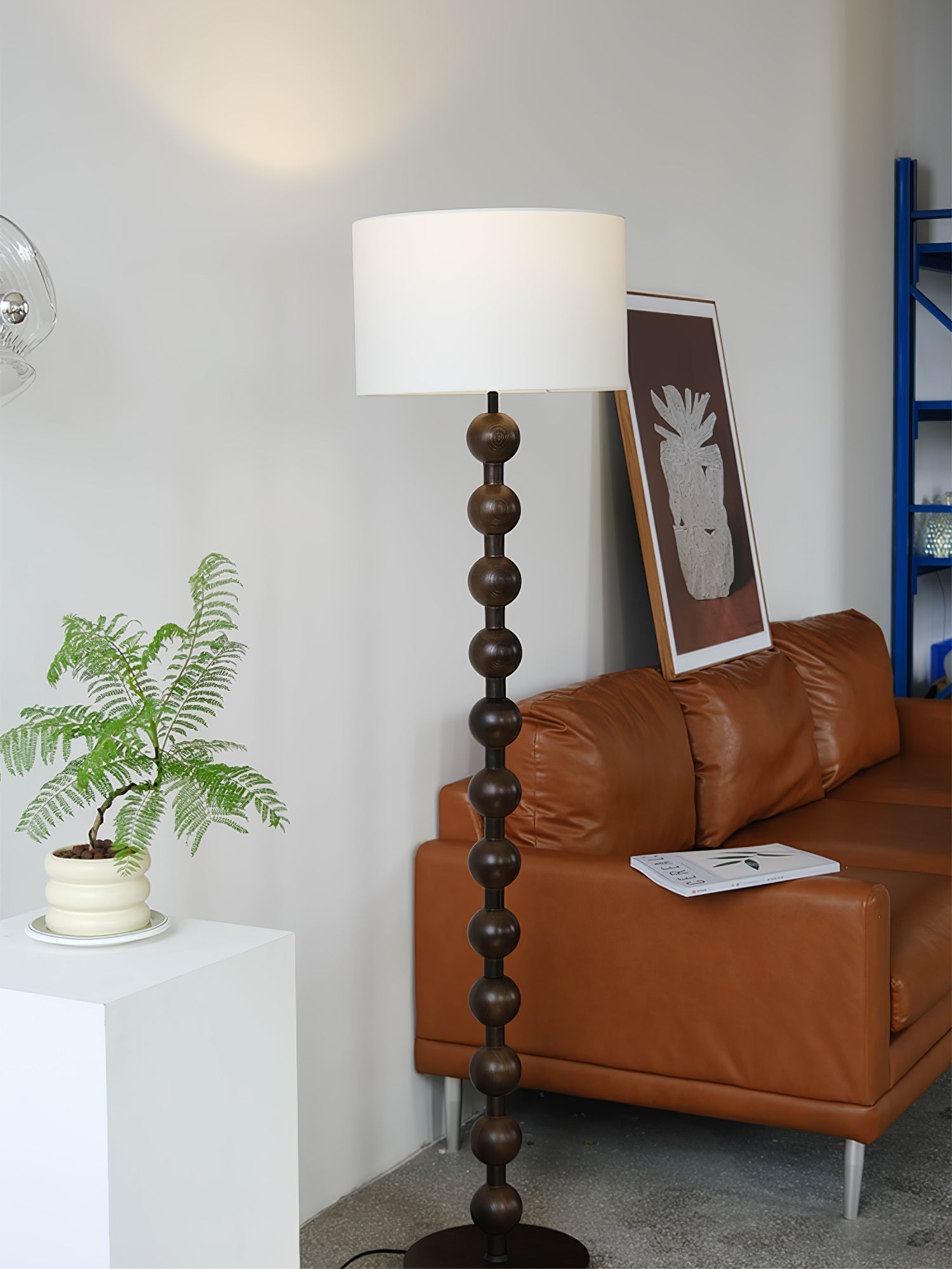 Pira Wood Fabric Floor Lamp - Letslighting