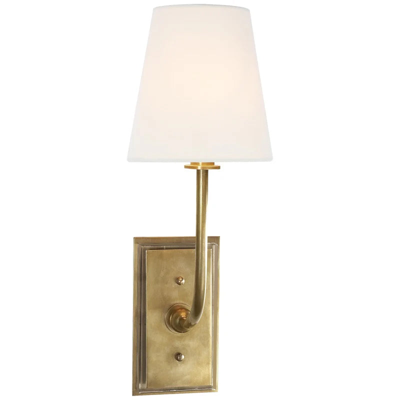Silva Tapered Shade Wall Lamp Fabric