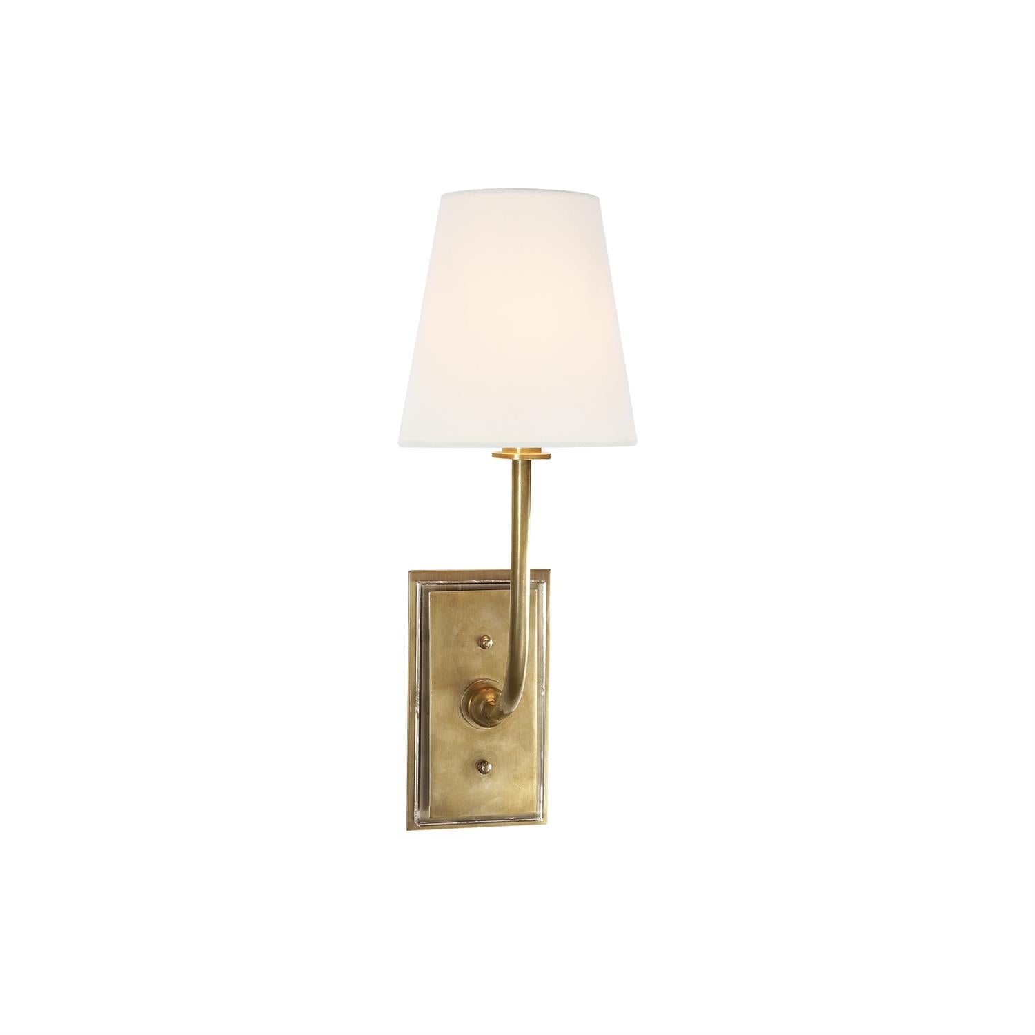 Silva Tapered Shade Wall Lamp Fabric