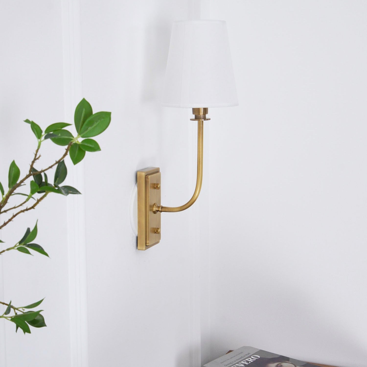 Silva Tapered Shade Wall Lamp Fabric