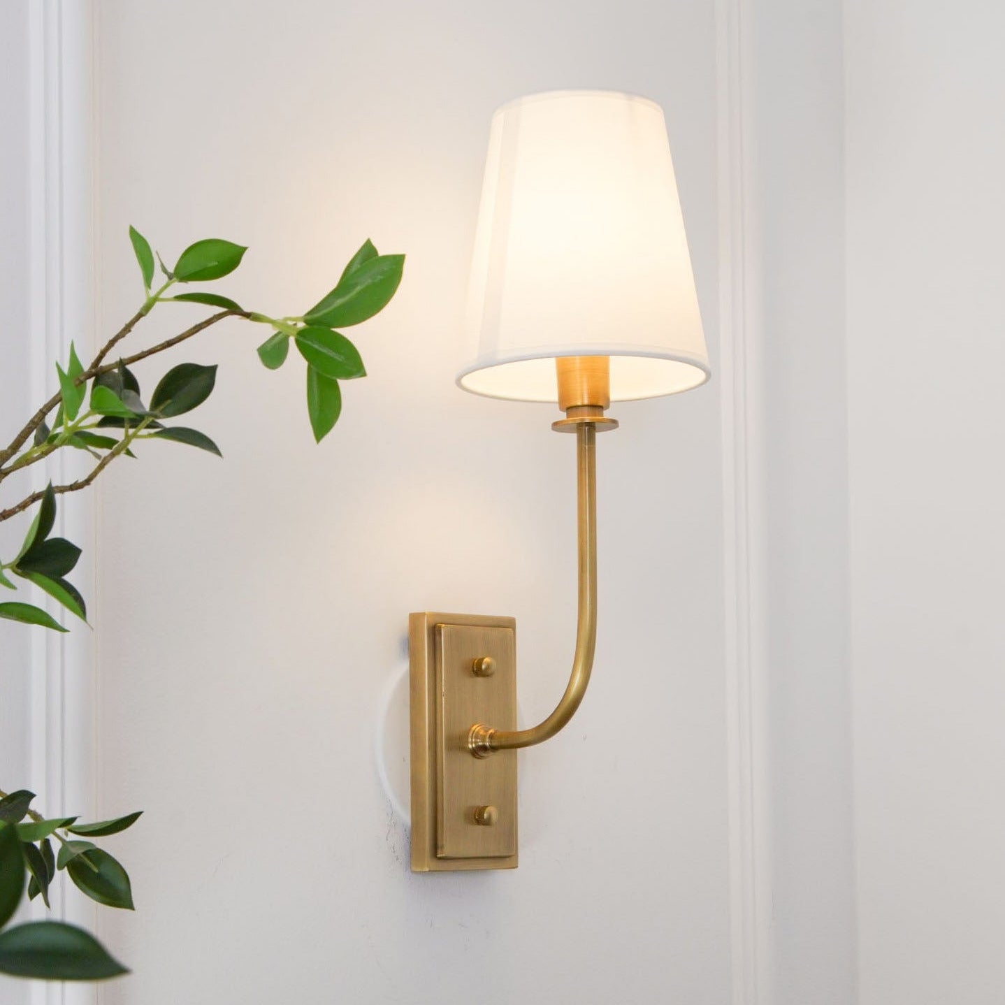 Silva Tapered Shade Wall Lamp Fabric