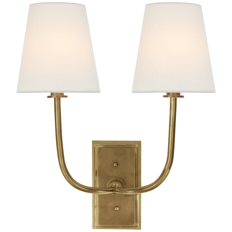 Silva Tapered Shade Wall Lamp Fabric