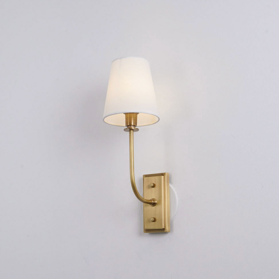 Silva Tapered Shade Wall Lamp Fabric
