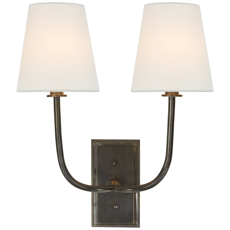 Silva Tapered Shade Wall Lamp Fabric