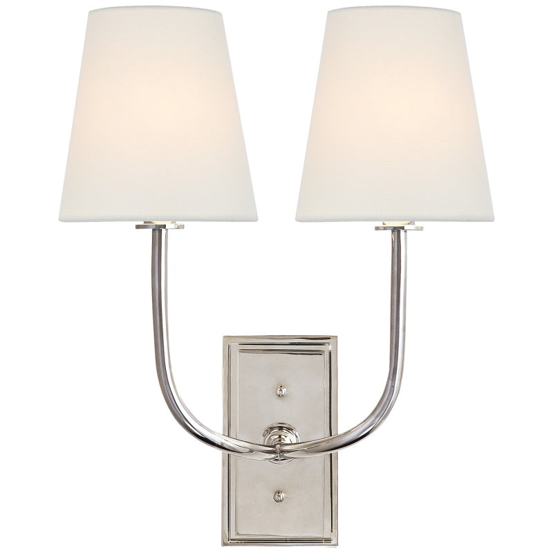 Silva Tapered Shade Wall Lamp Fabric