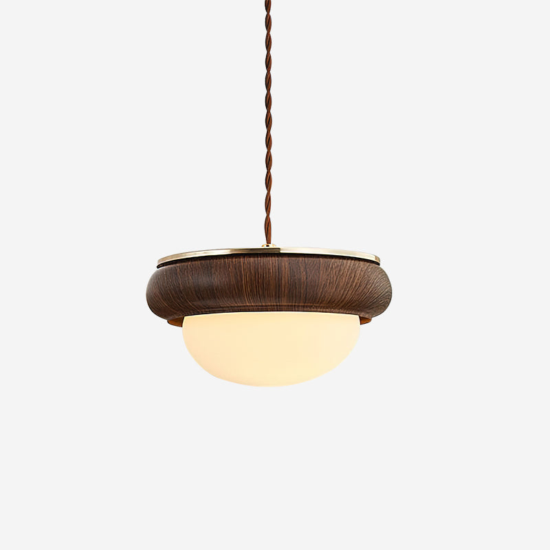 Quillon Wood Ring Pendant Lamp - Letslighting