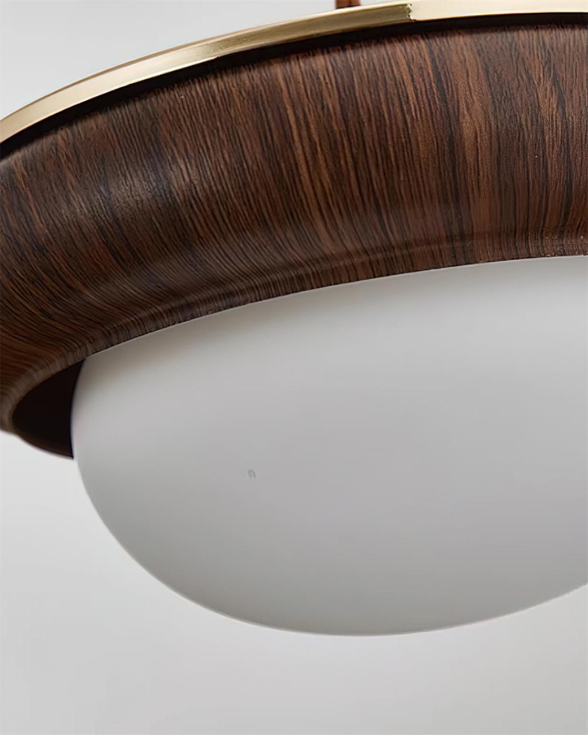 Quillon Wood Ring Pendant Lamp - Letslighting