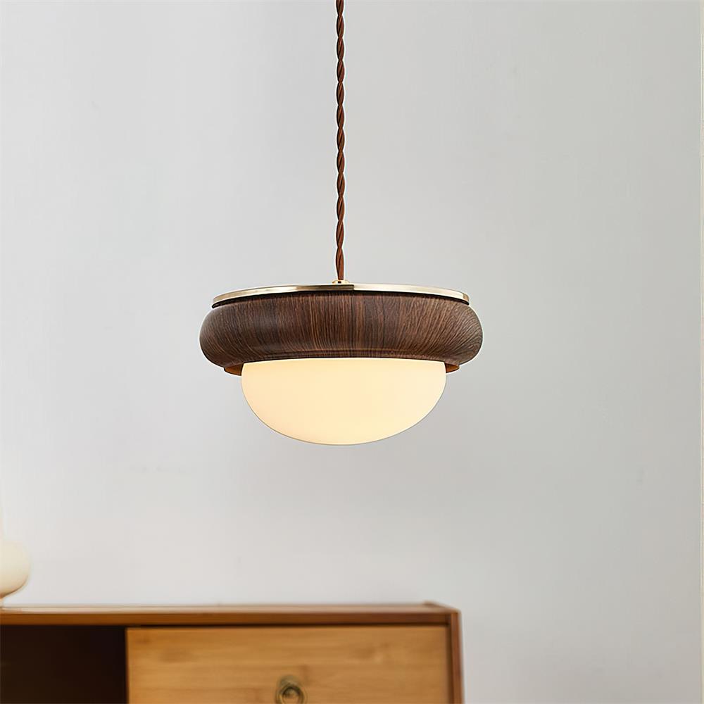 Quillon Wood Ring Pendant Lamp - Letslighting