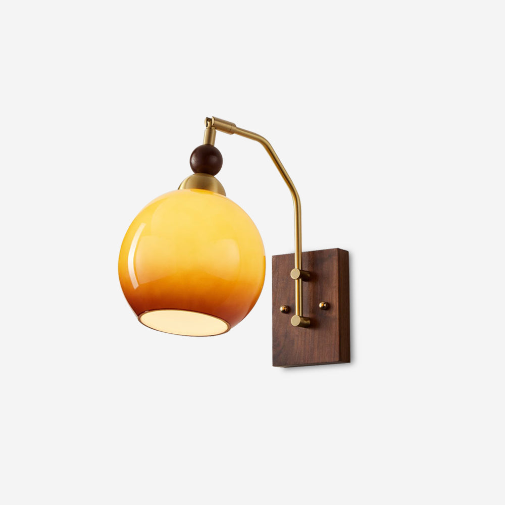Jovene Amber Glass Wall Lamp - Letslighting