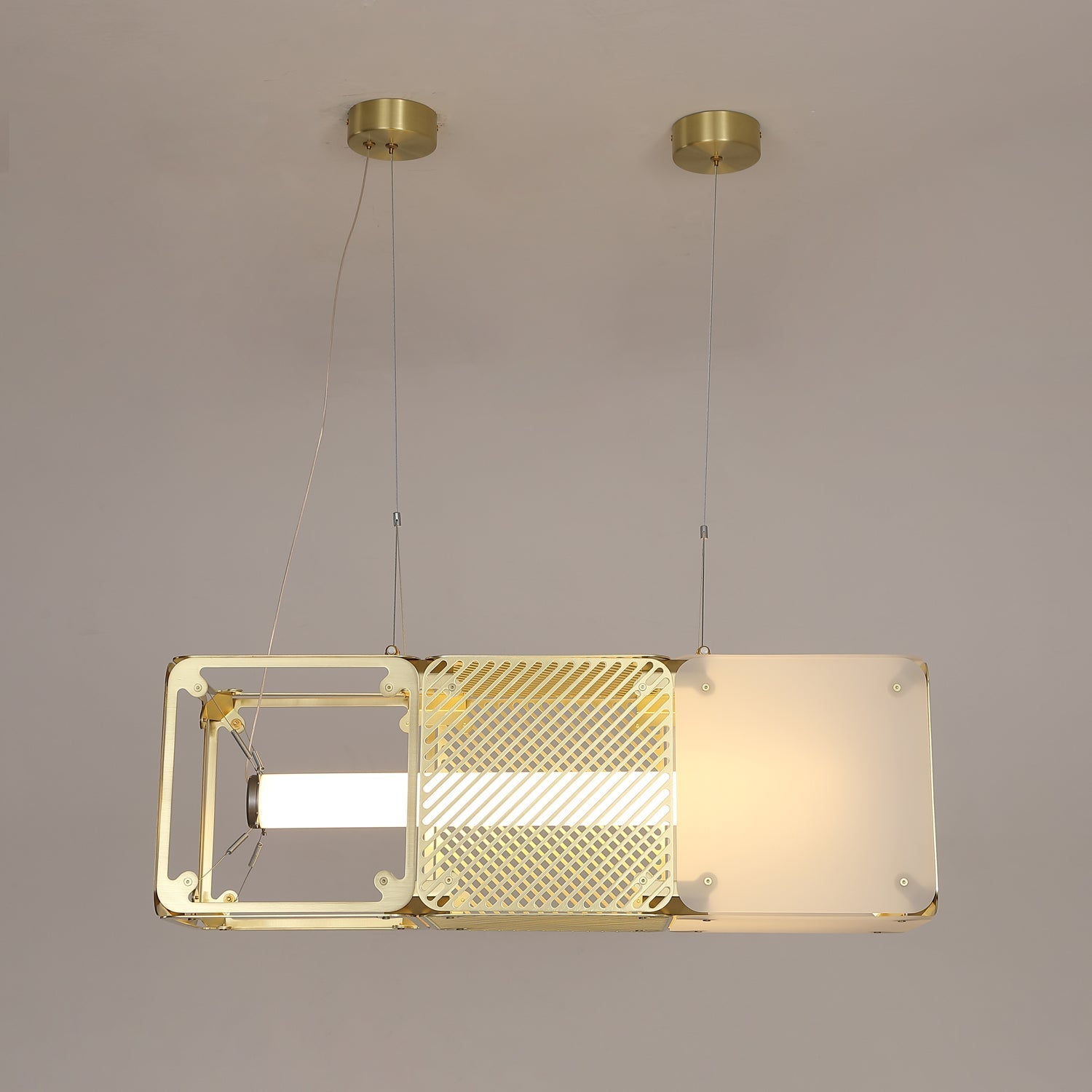 Atheor Premium Nordic Art Brass Pendant Lamp - Letslighting