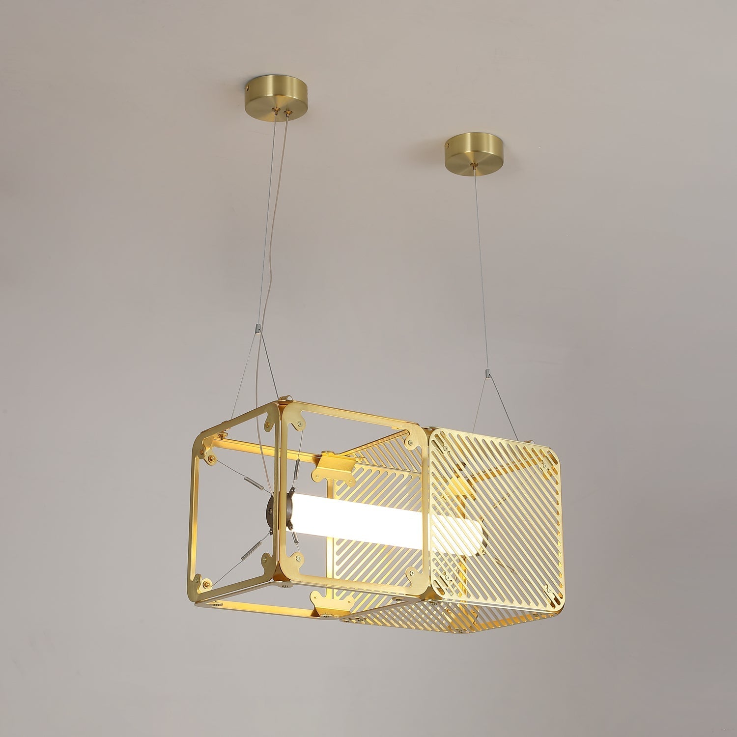 Atheor Premium Nordic Art Brass Pendant Lamp - Letslighting