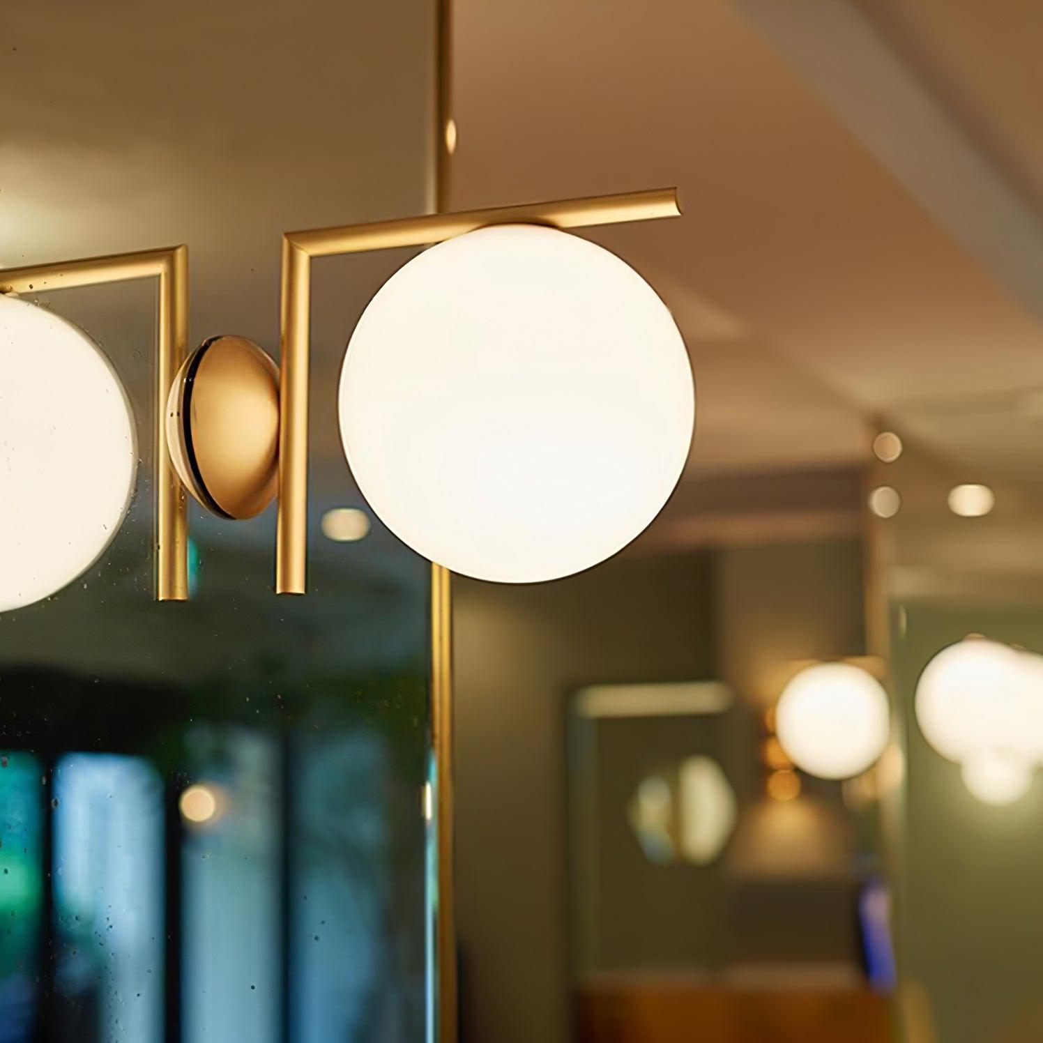Joanna Modern Minimalist Opal Blown Glass Wall Lamp - Letslighting