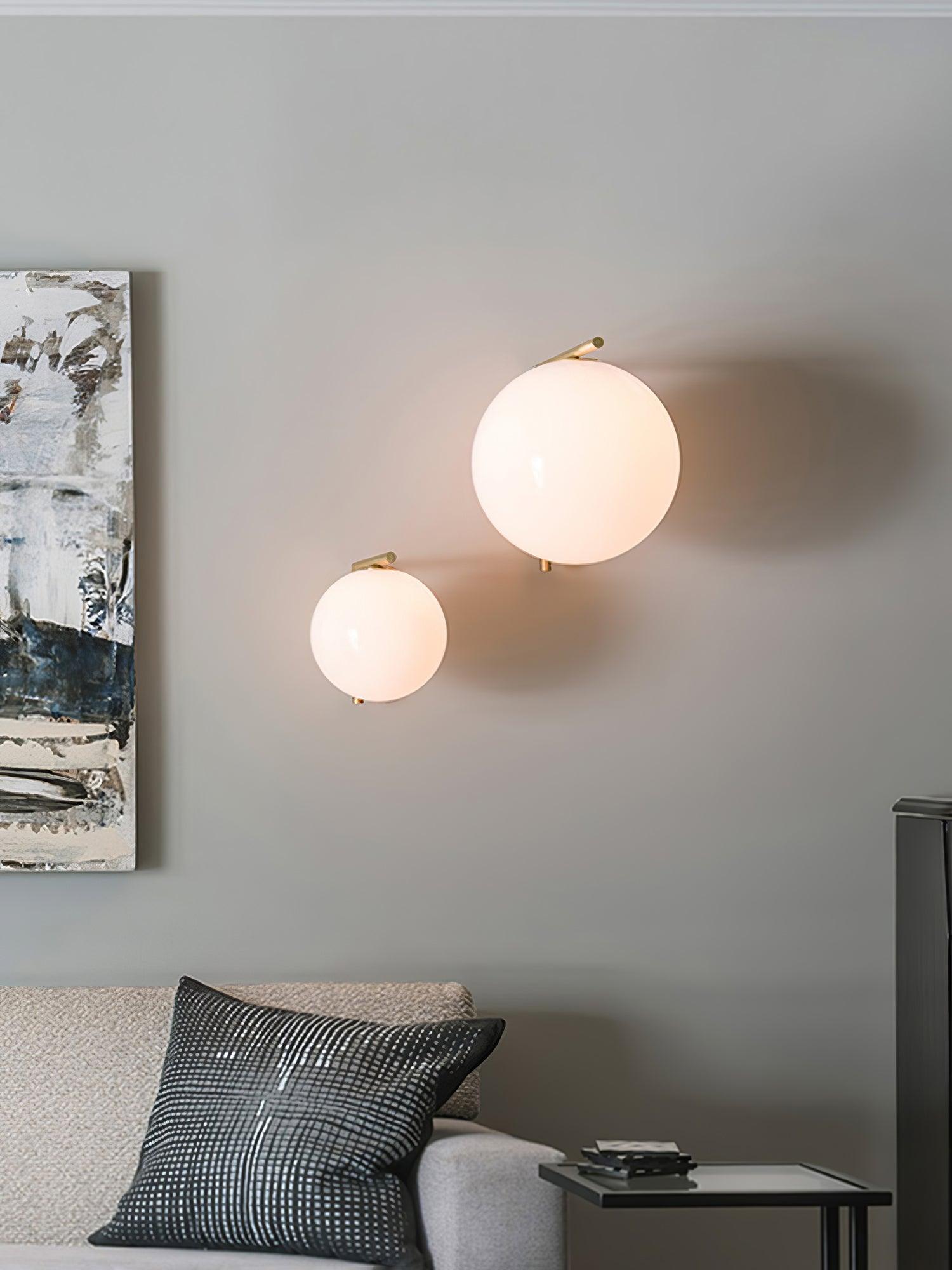 Joanna Modern Minimalist Opal Blown Glass Wall Lamp - Letslighting