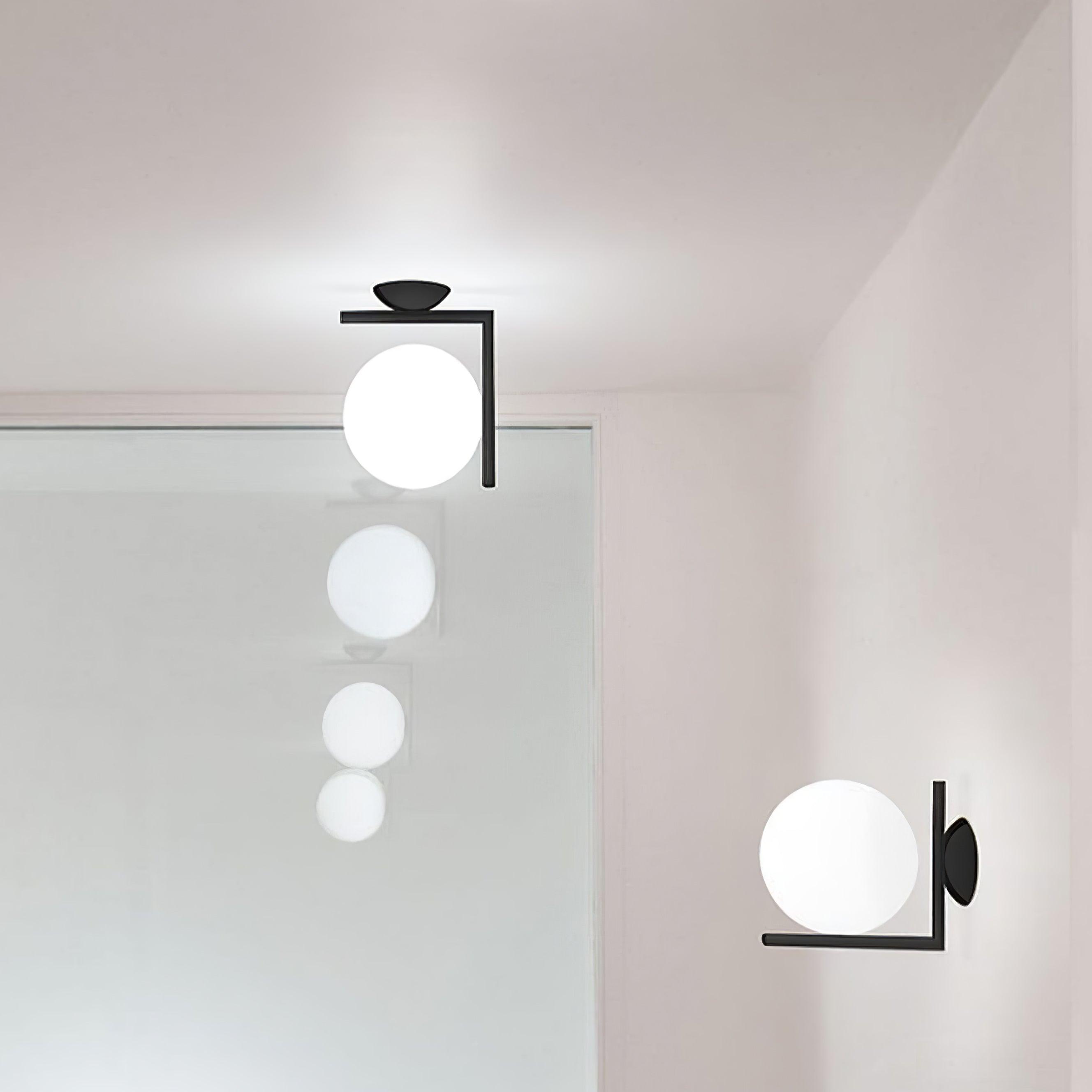 Joanna Modern Minimalist Opal Blown Glass Wall Lamp - Letslighting