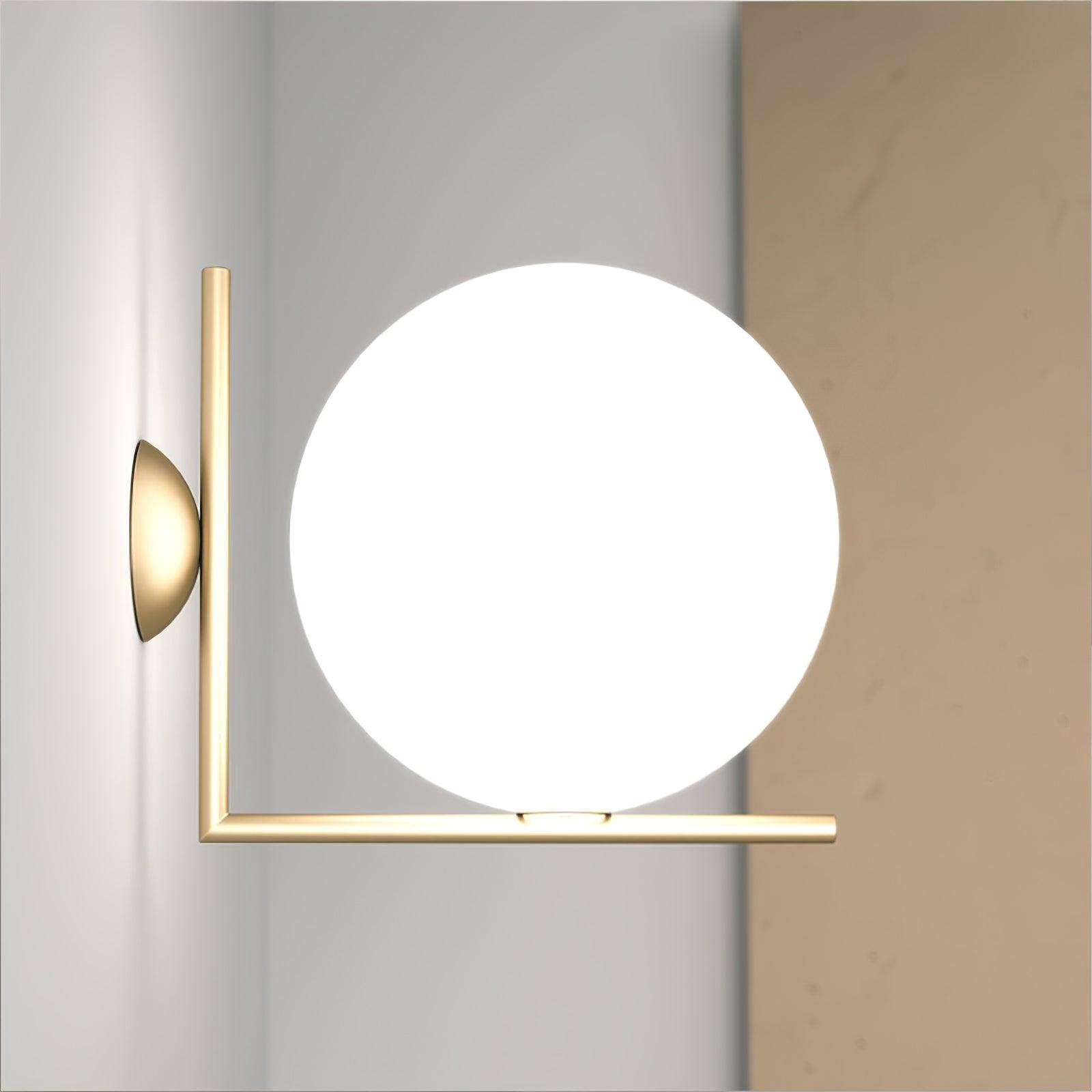 Joanna Modern Minimalist Opal Blown Glass Wall Lamp - Letslighting