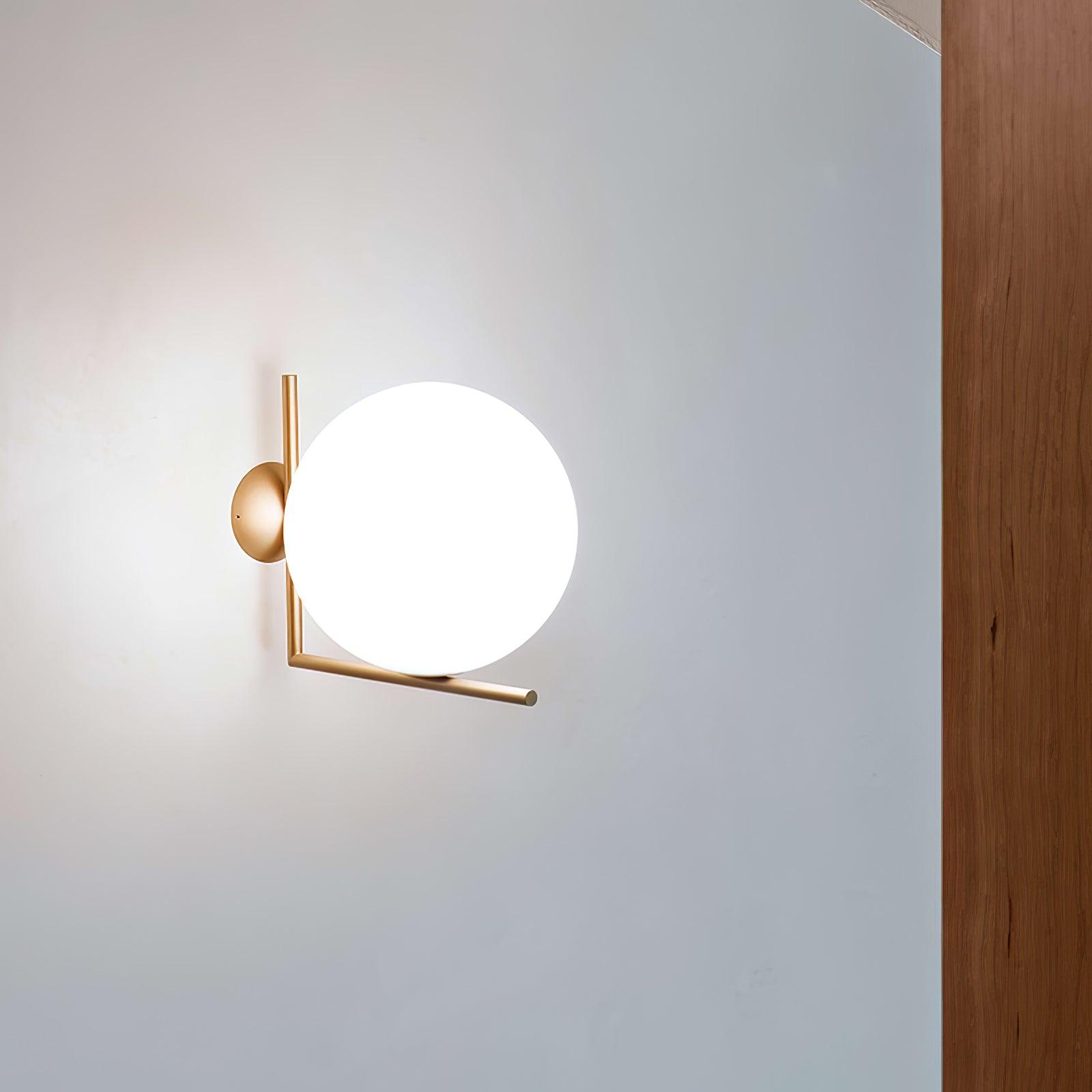 Joanna Modern Minimalist Opal Blown Glass Wall Lamp - Letslighting
