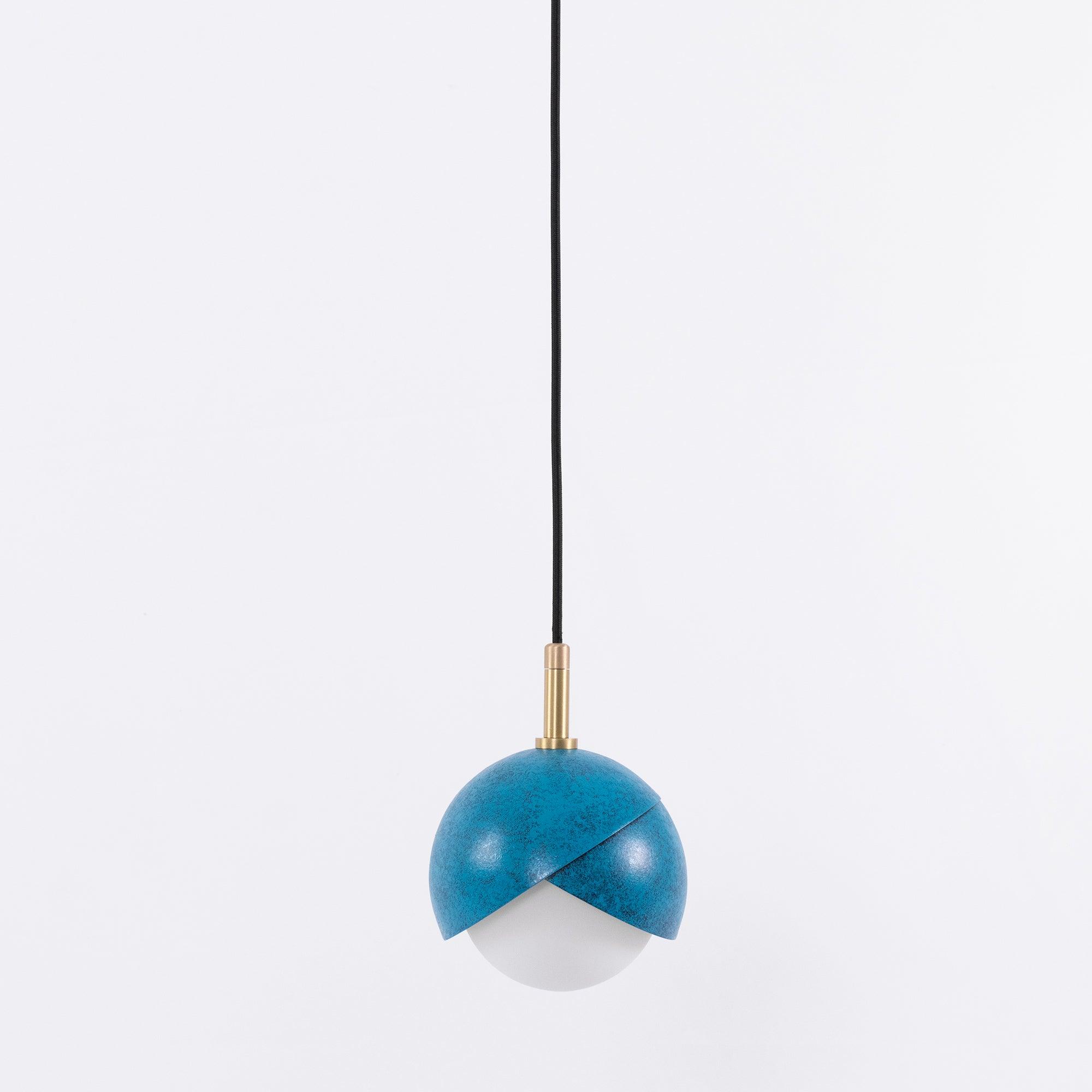Solara Pendant Lamp Brass Nested Opal Globe Modern - Letslighting