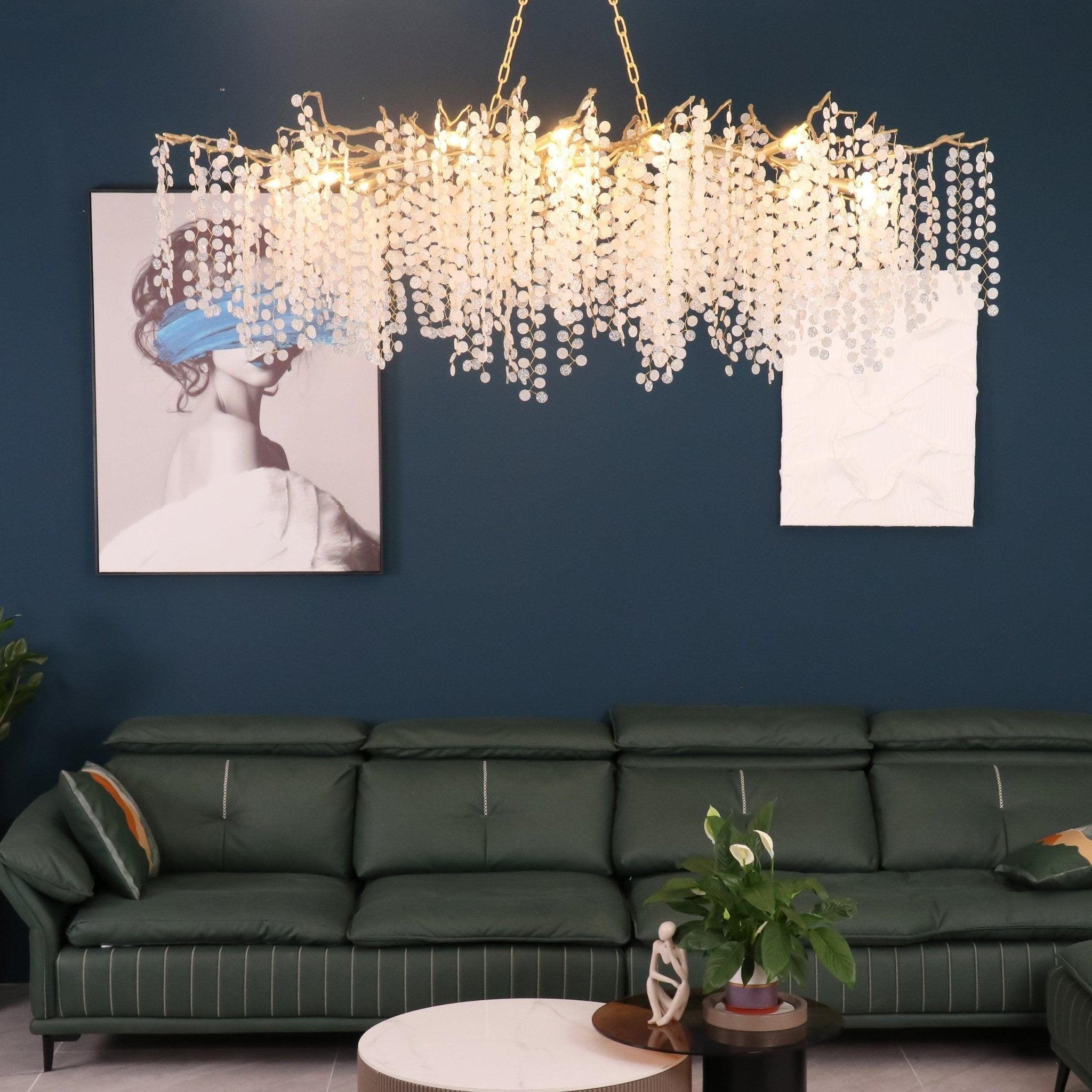 Lustra Pendant Lamp Crystal Dewdrop - Letslighting
