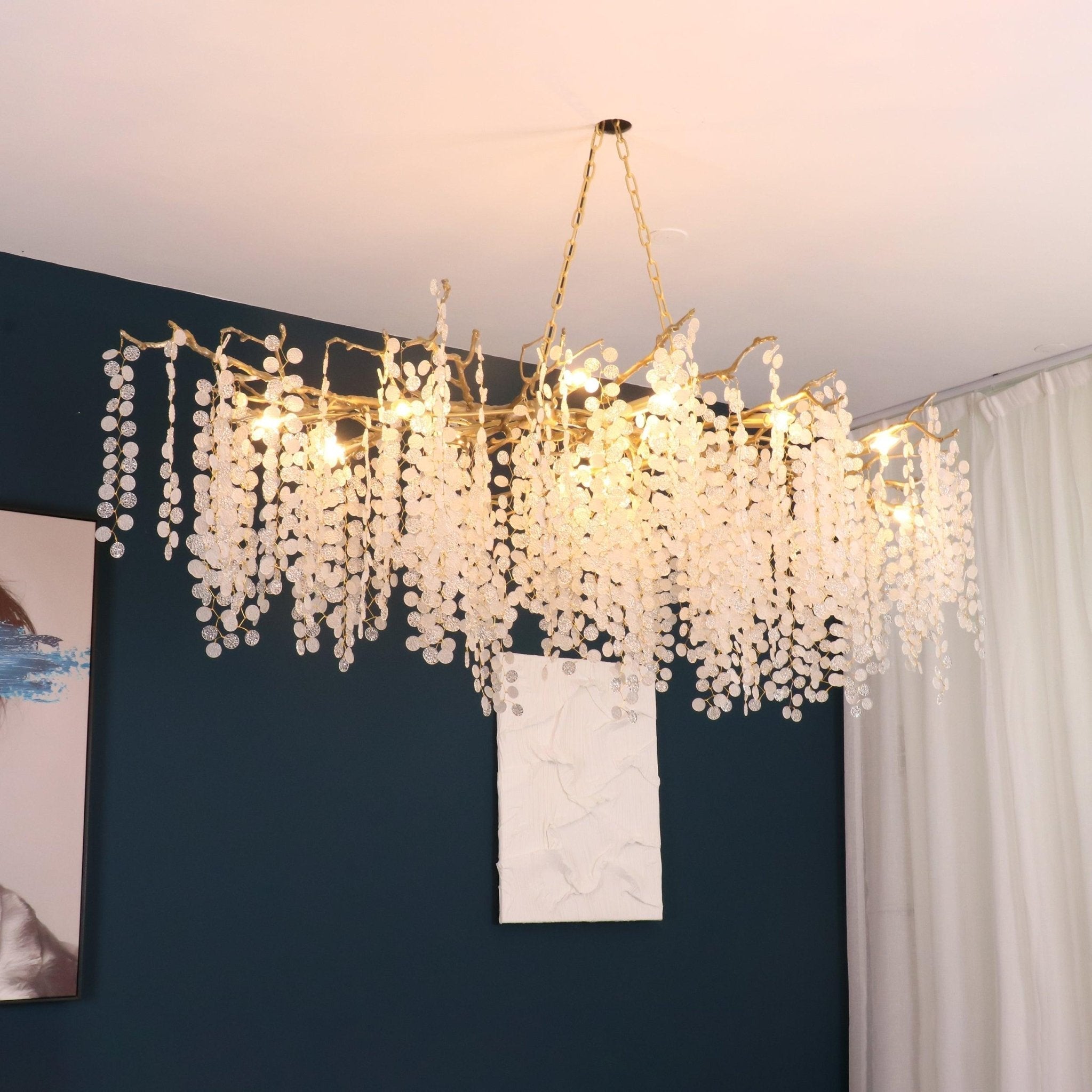 Lustra Pendant Lamp Crystal Dewdrop - Letslighting