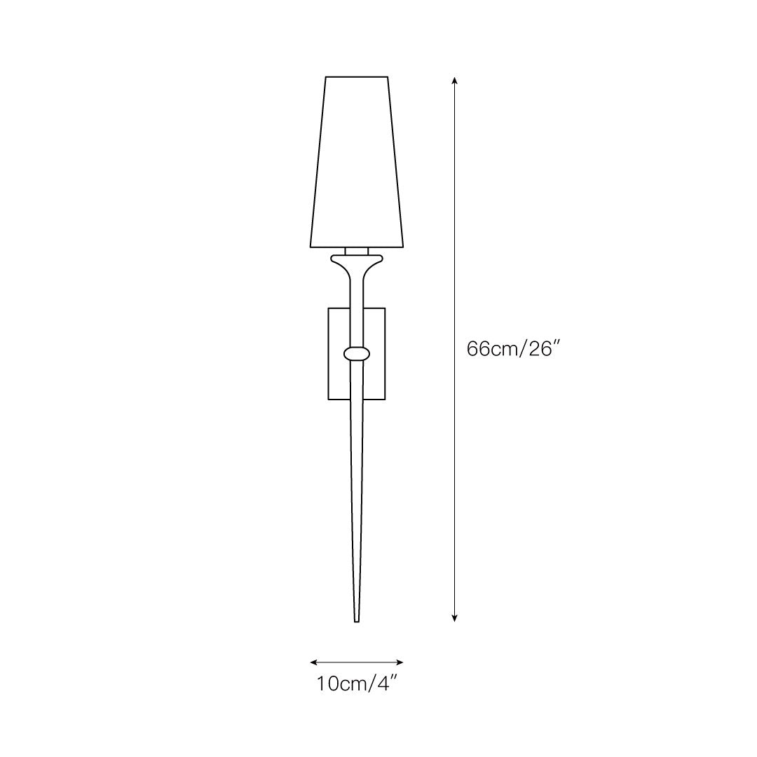 Velirara Vintage Industrial Brass Fabric Wall Lamp - Letslighting