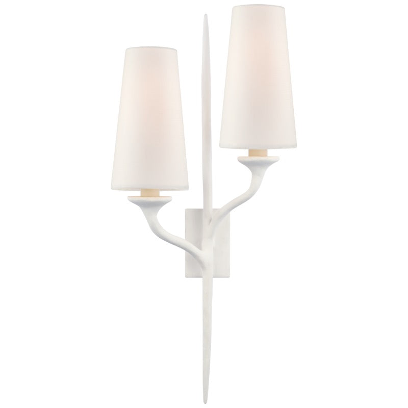 Velirara Vintage Industrial Brass Fabric Wall Lamp - Letslighting