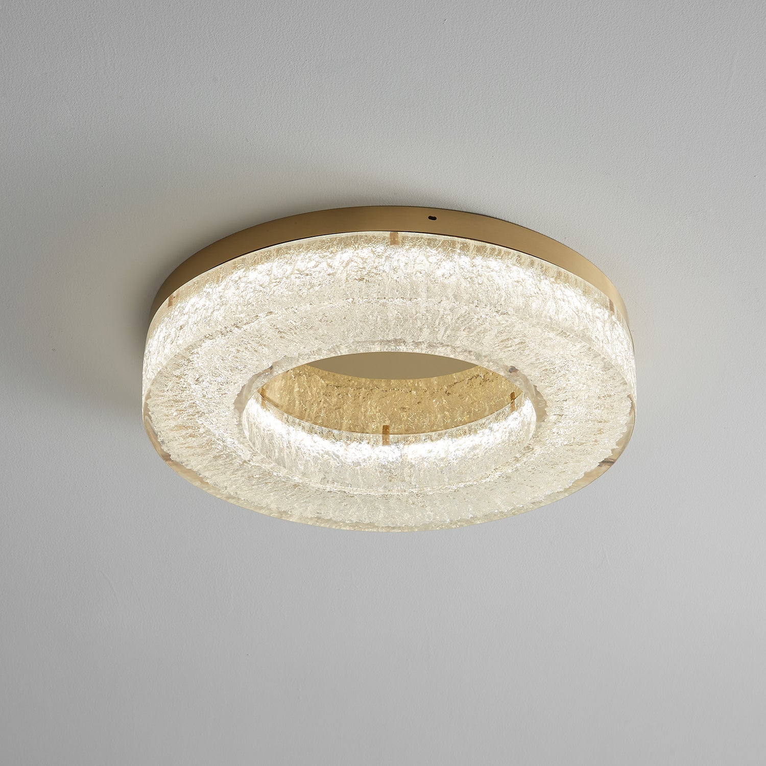 Ashaionis Ice Crack Circle Resin Ceiling Lamp - Letslighting