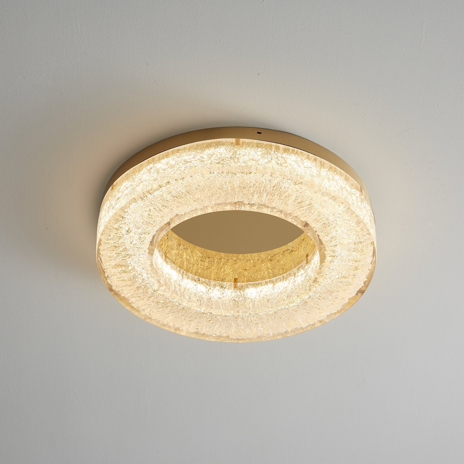 Ashaionis Ice Crack Circle Resin Ceiling Lamp - Letslighting