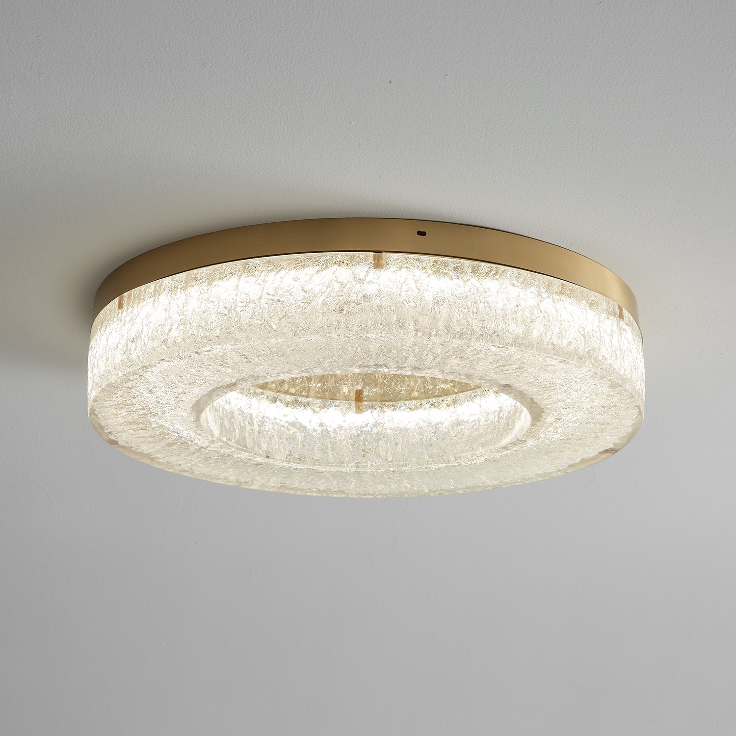 Ashaionis Ice Crack Circle Resin Ceiling Lamp - Letslighting