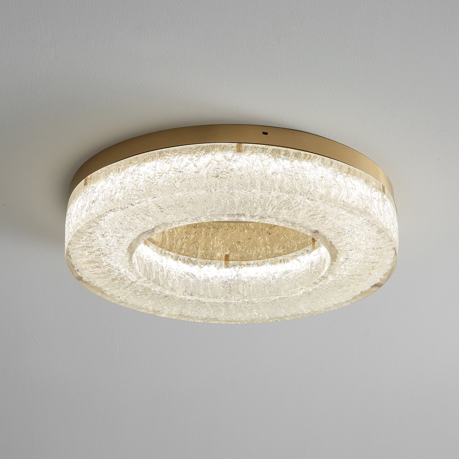 Ashaionis Ice Crack Circle Resin Ceiling Lamp - Letslighting