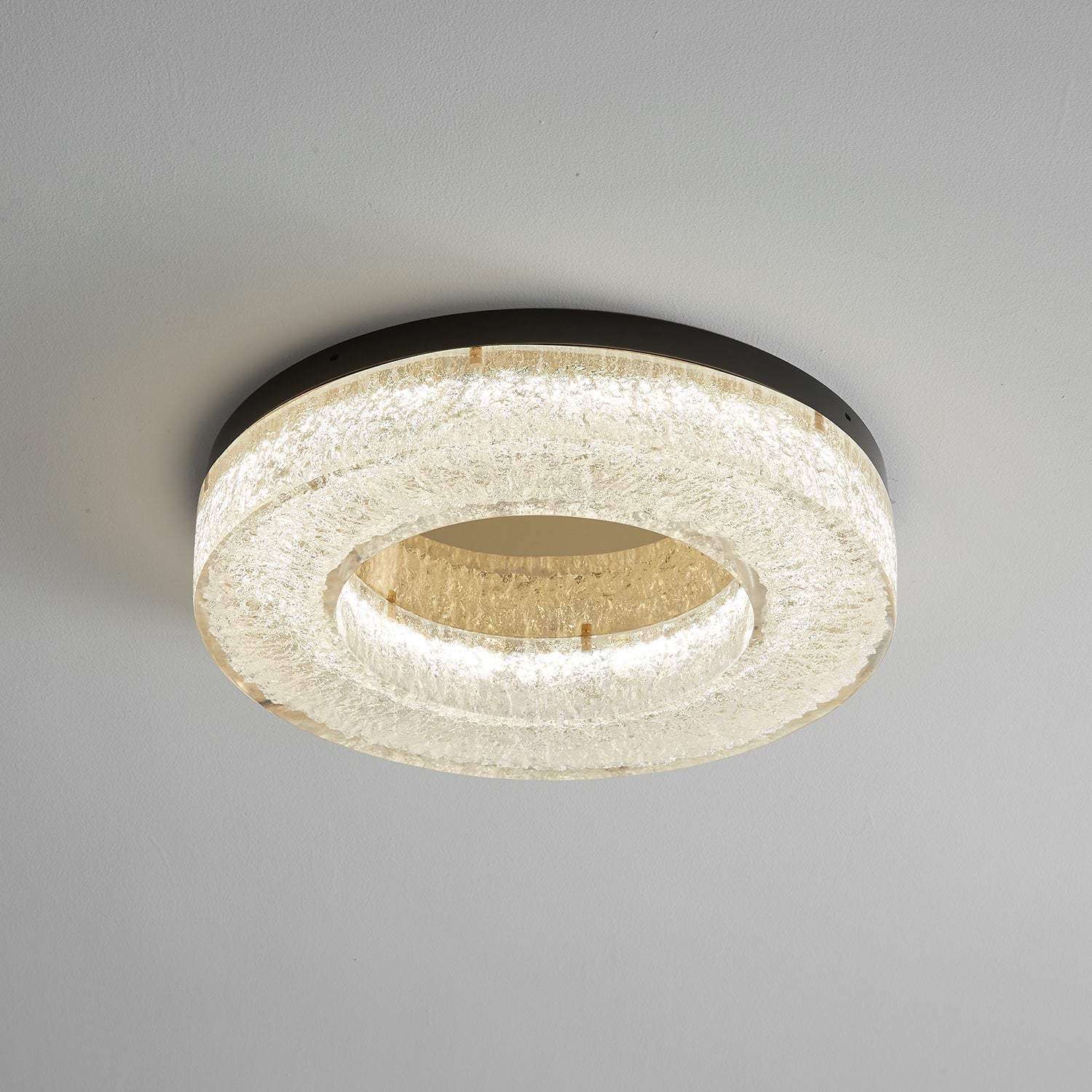 Ashaionis Ice Crack Circle Resin Ceiling Lamp - Letslighting